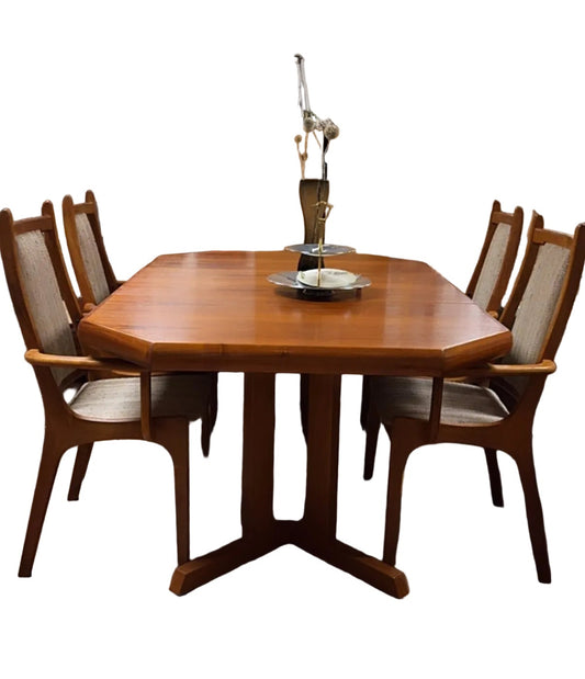 NORDIC TEAK DINING TABLE SET