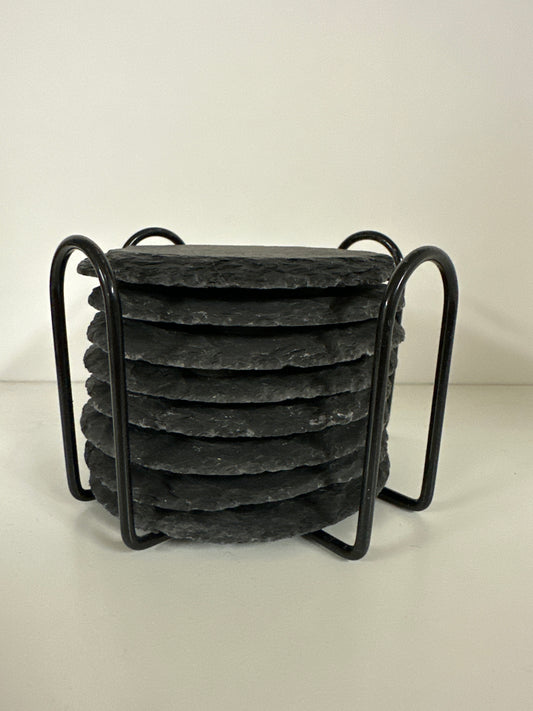Slate Coasters w/Stand