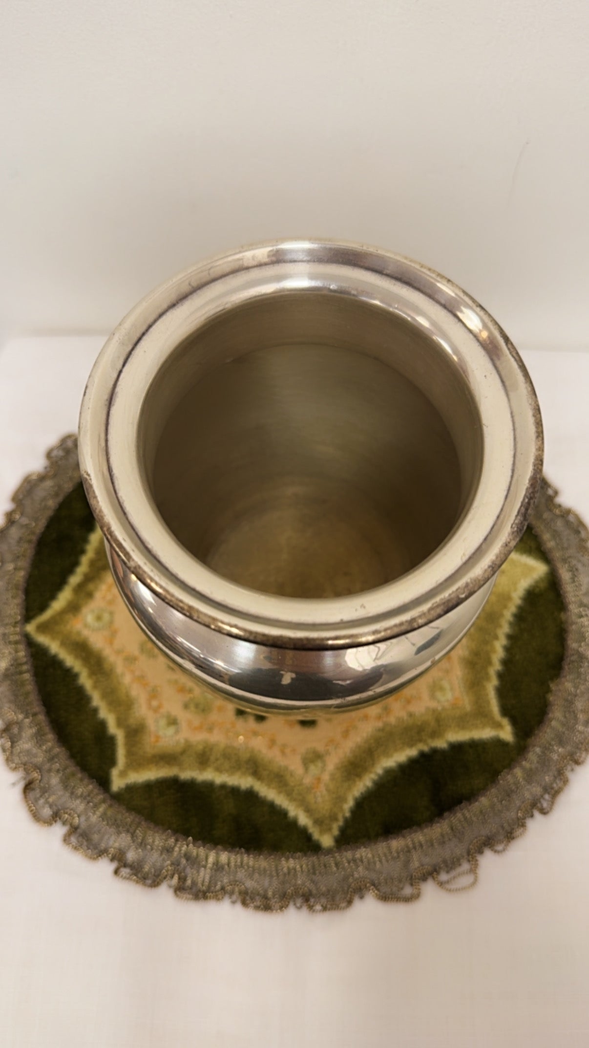 Restoration Hardware Silver Classical Urn Vase