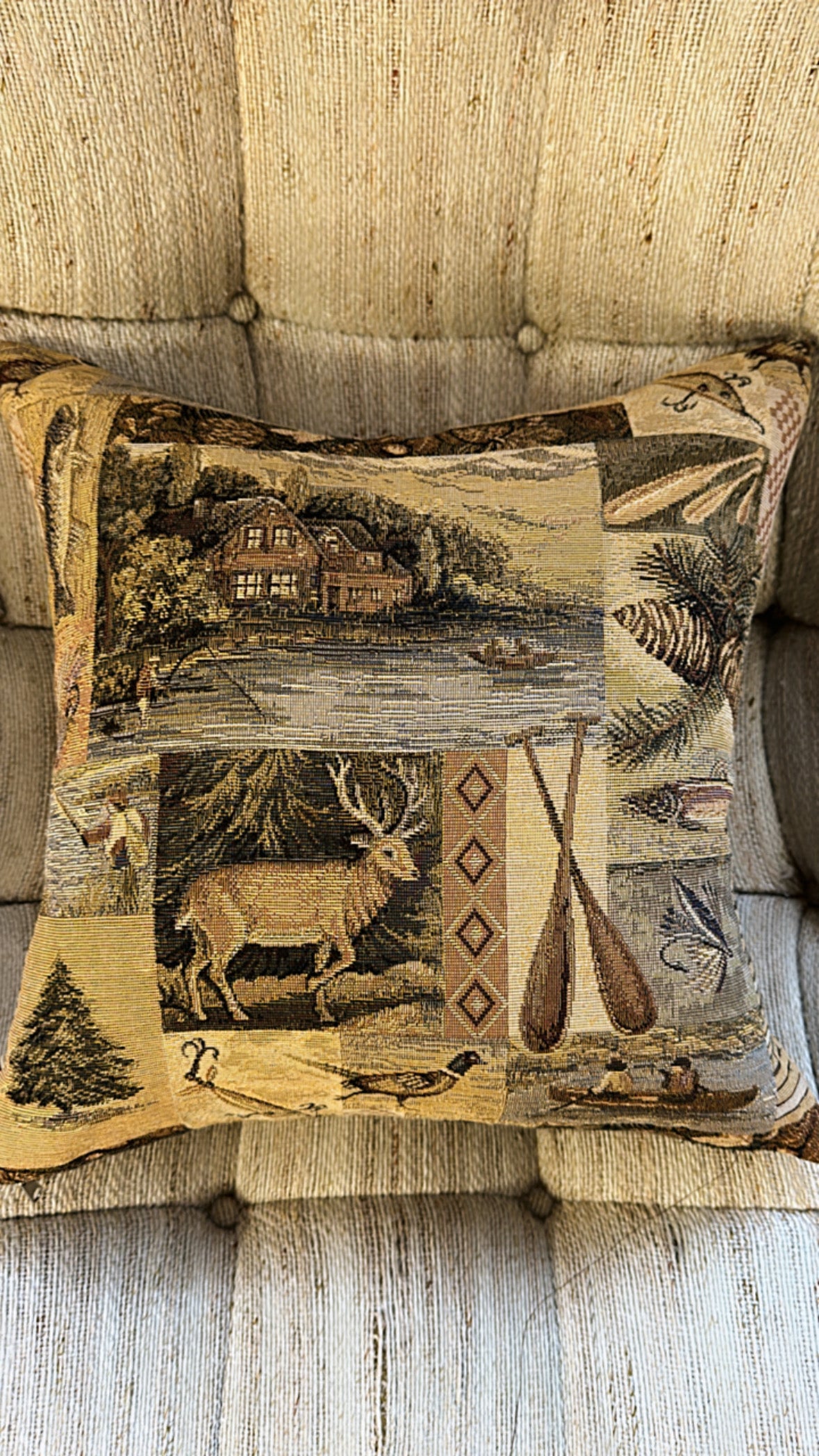 Rustic Cabin Throw Pillow