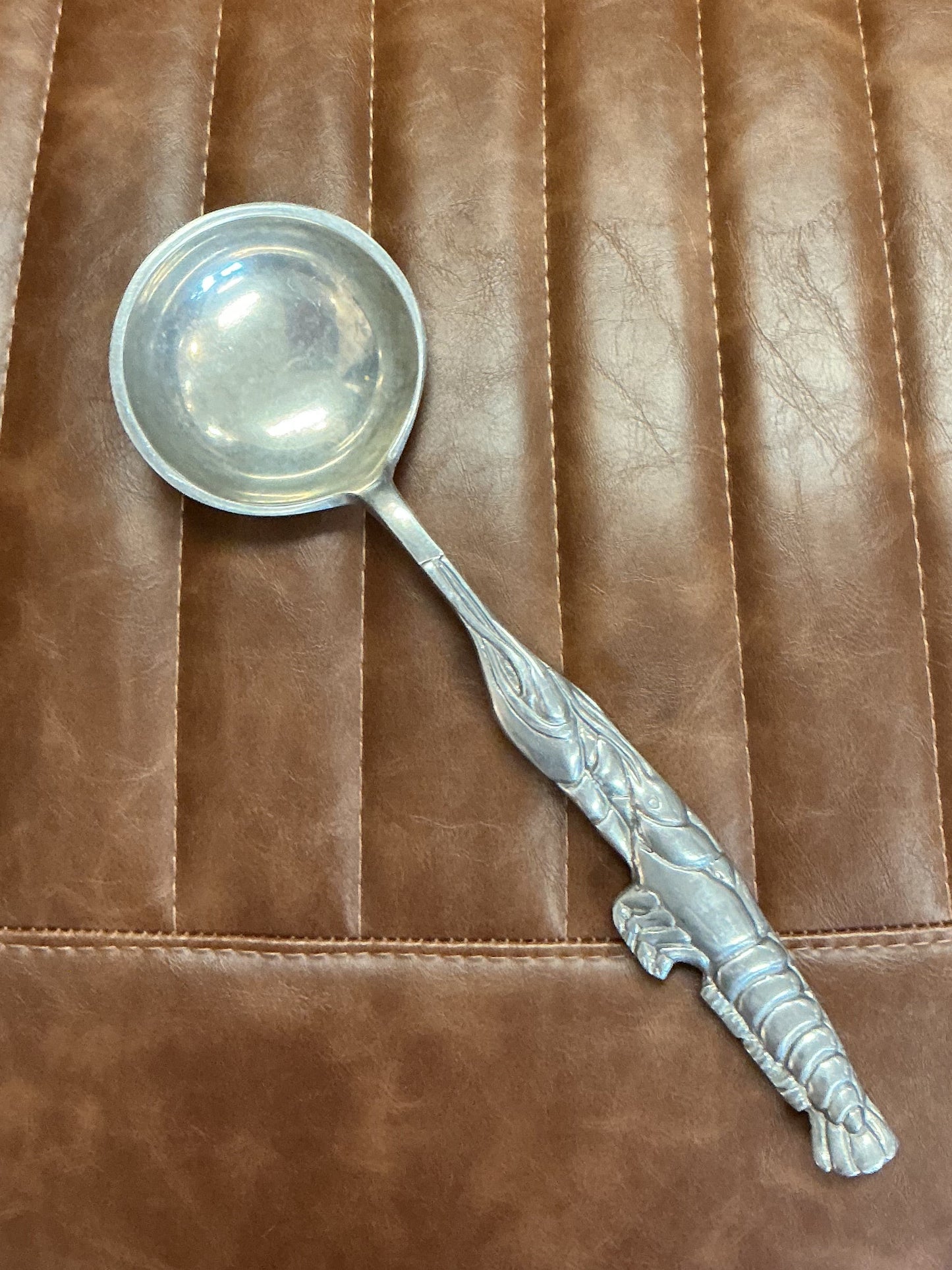 Pewter Salad Servers with Lobster Handles