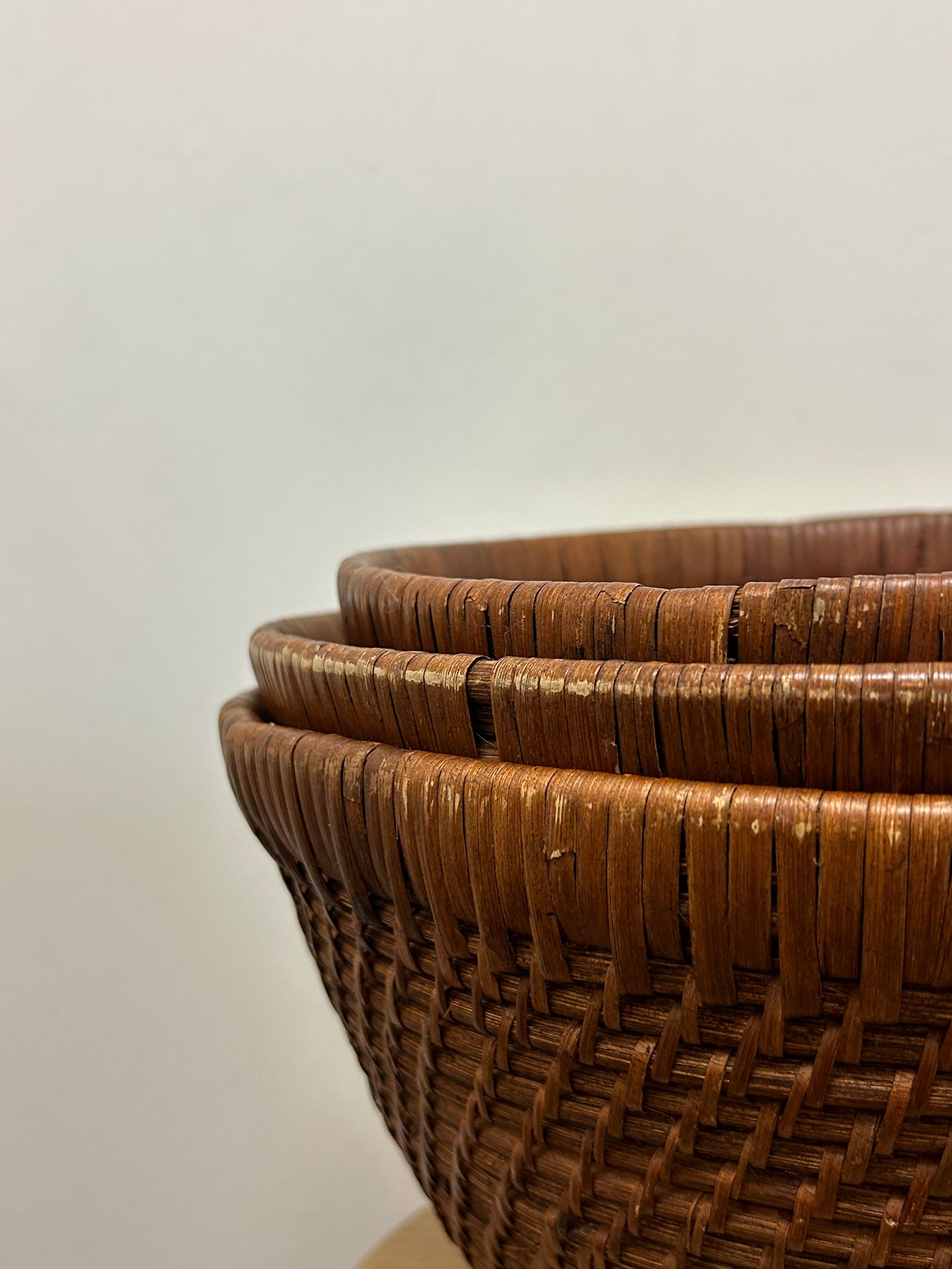 Vintage Brown Woven Baskets