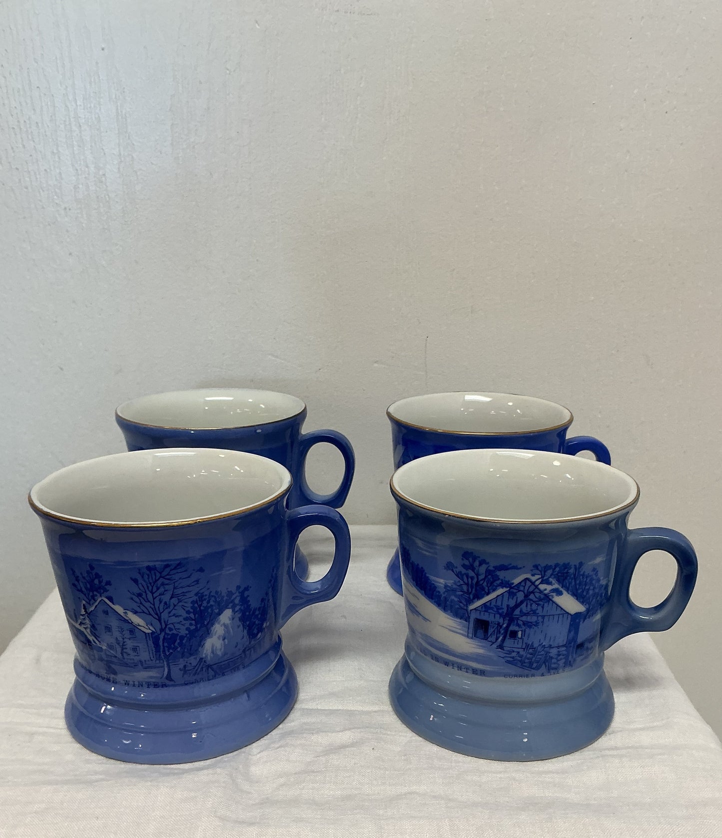 Currier and Ives “Homestead” Mugs