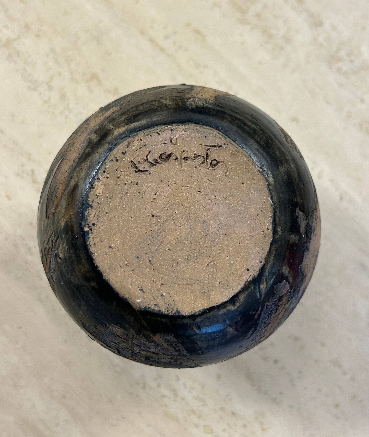 Vintage MCM Signed Pottery Vase