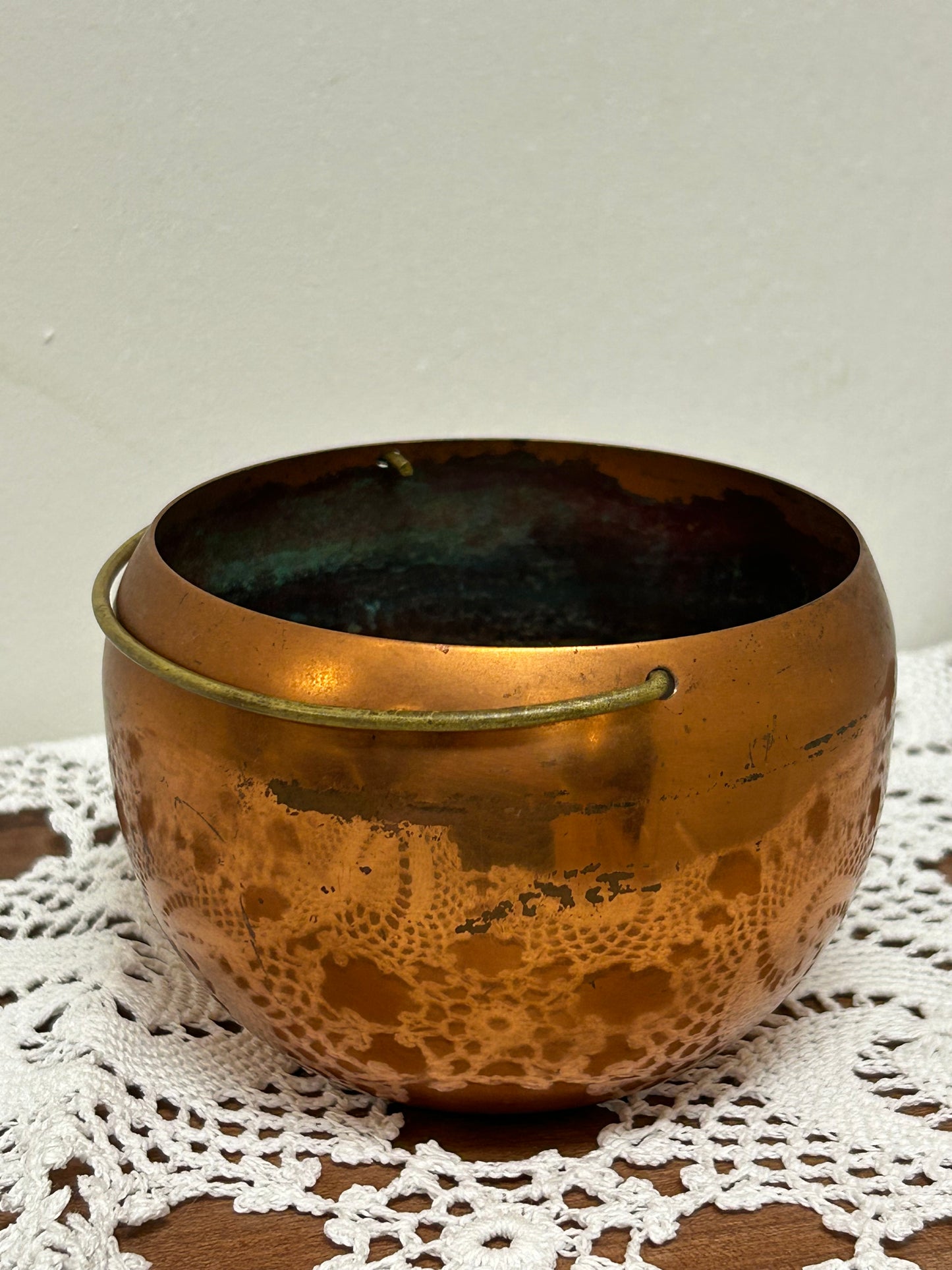 Vintage Copper Mini Couldron