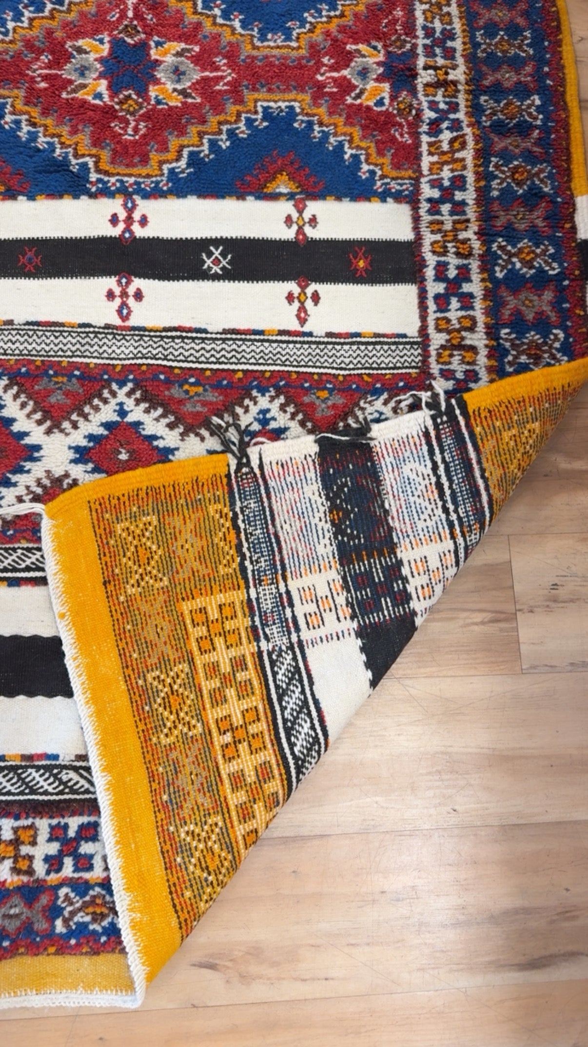 MOROCCAN KILIM WOOL FLAT WEAVE RUG