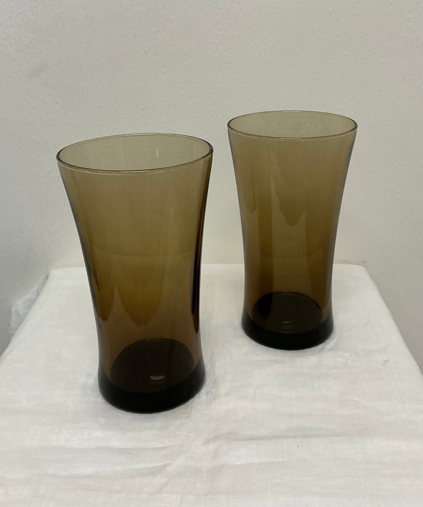 Brown Smoke Glass Tall Tumblers – Set of 3 (+1 Bonus)