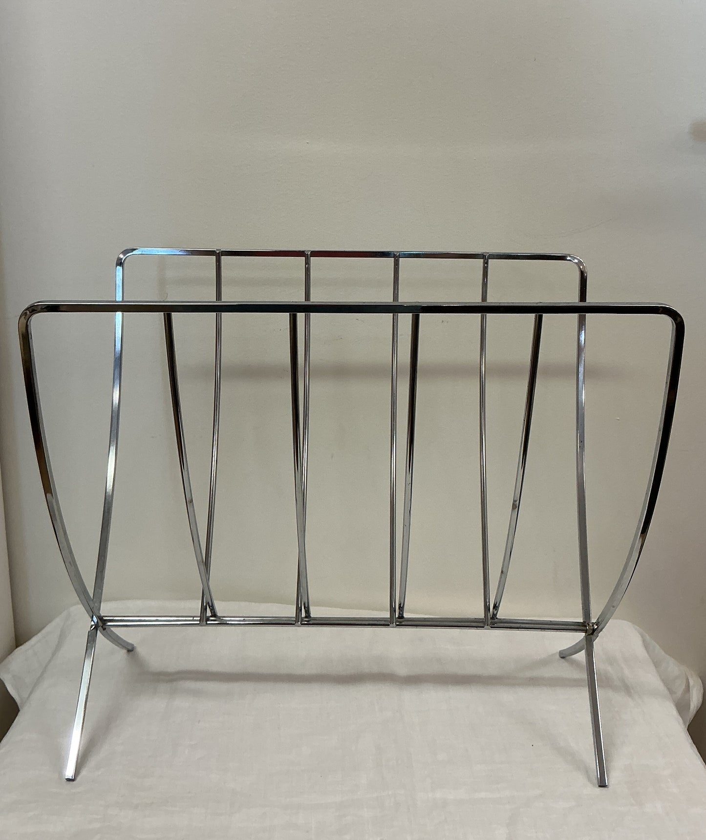 MCM Chrome Magazine Rack
