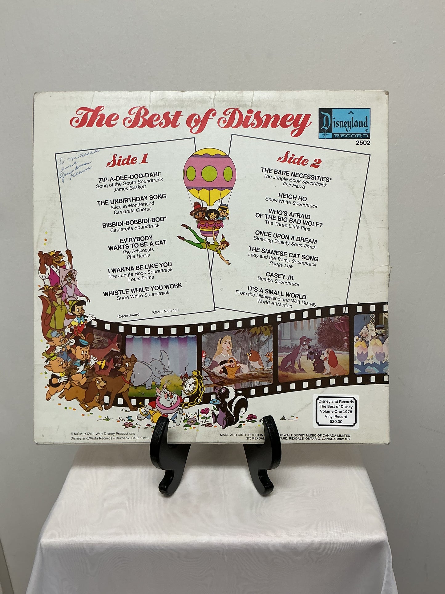 The Best of Disney Soundtrack on Vinyl