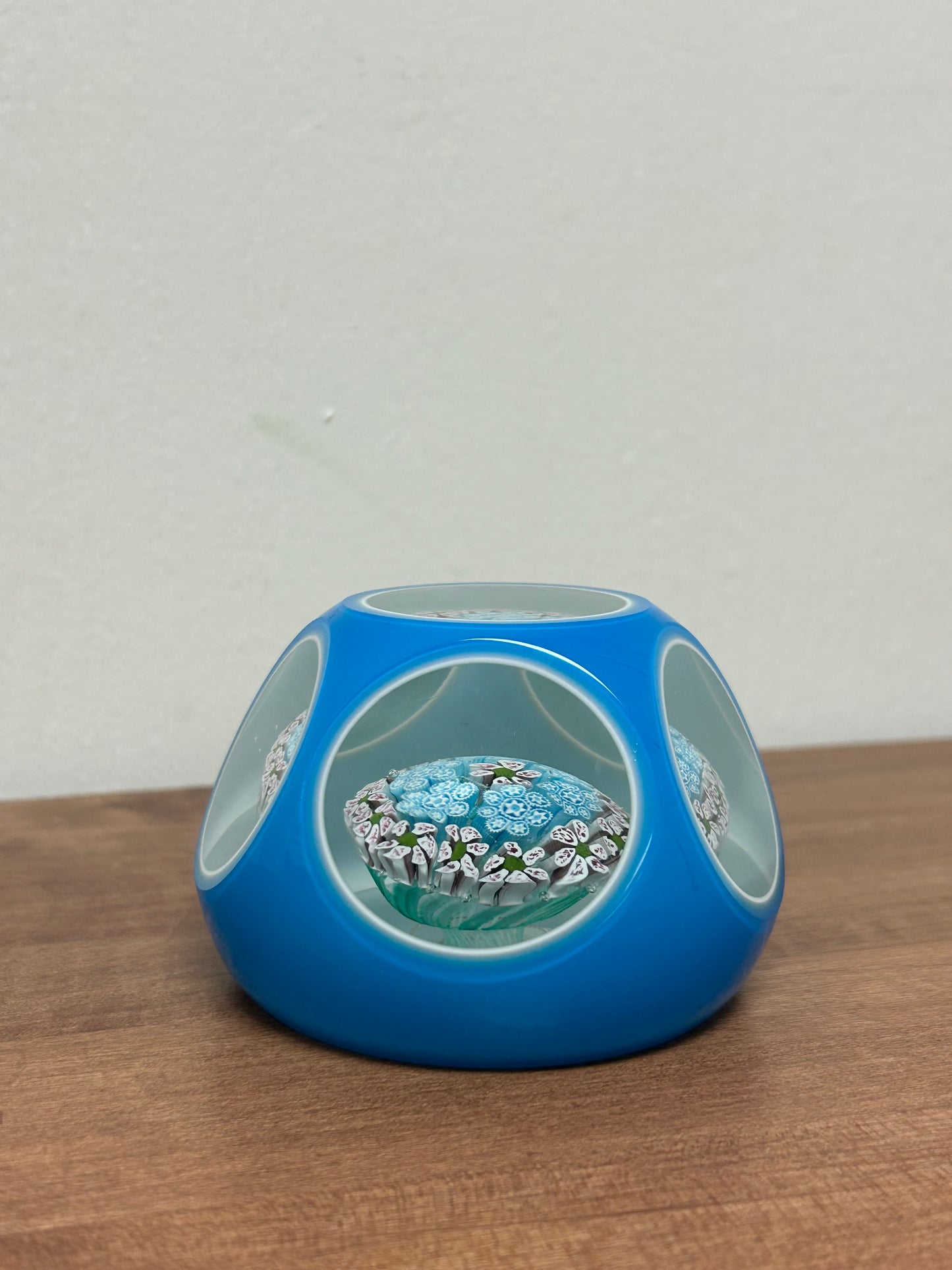 Millefiori 5 Sided Paper Weight