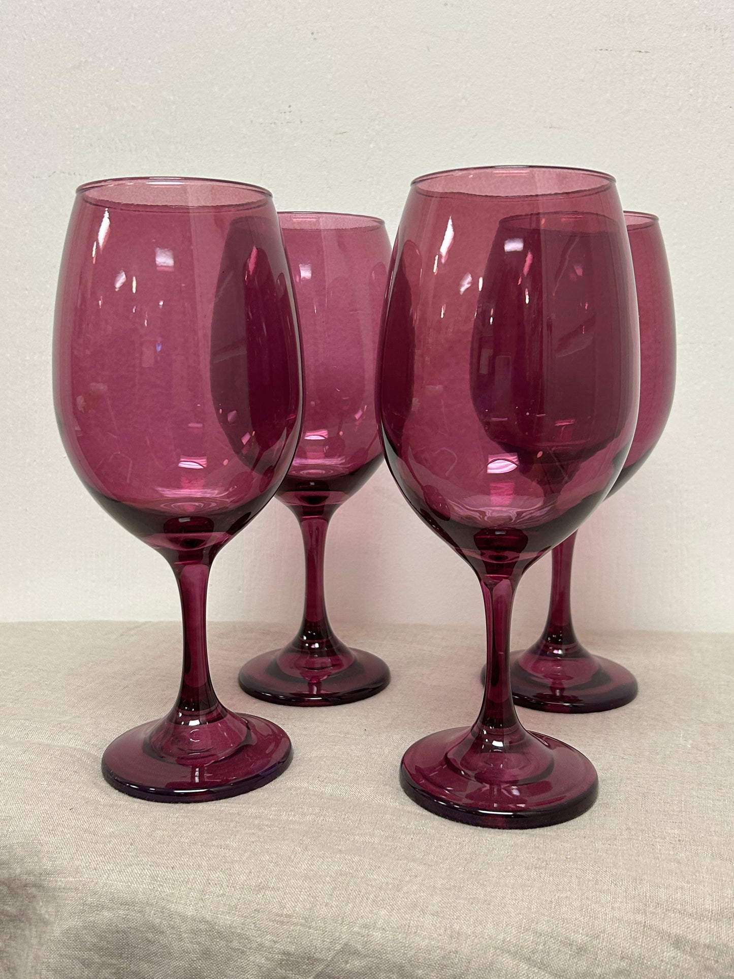 Purple Wine Glasses