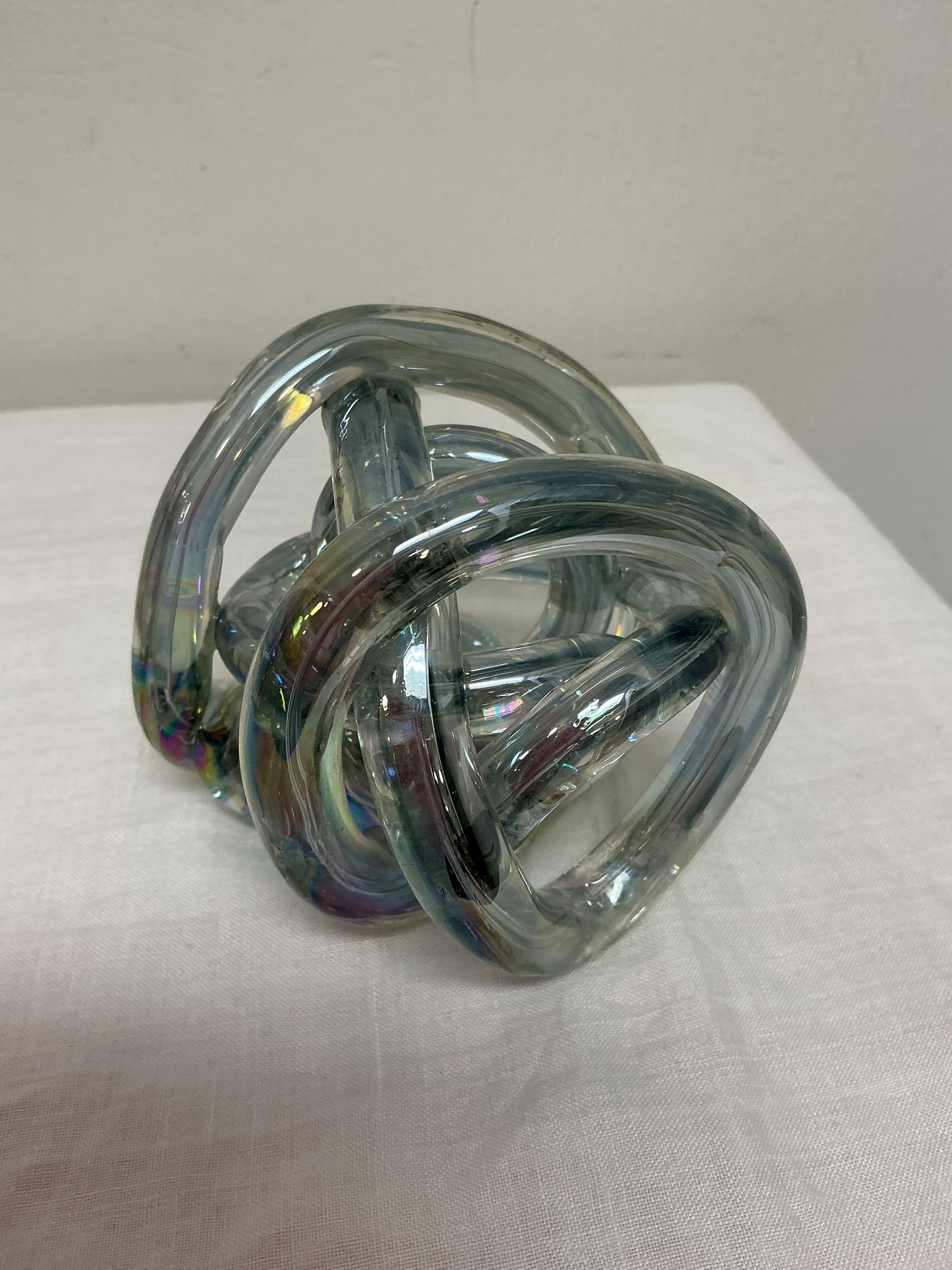 Murano Glass Iridescent Rope Knot