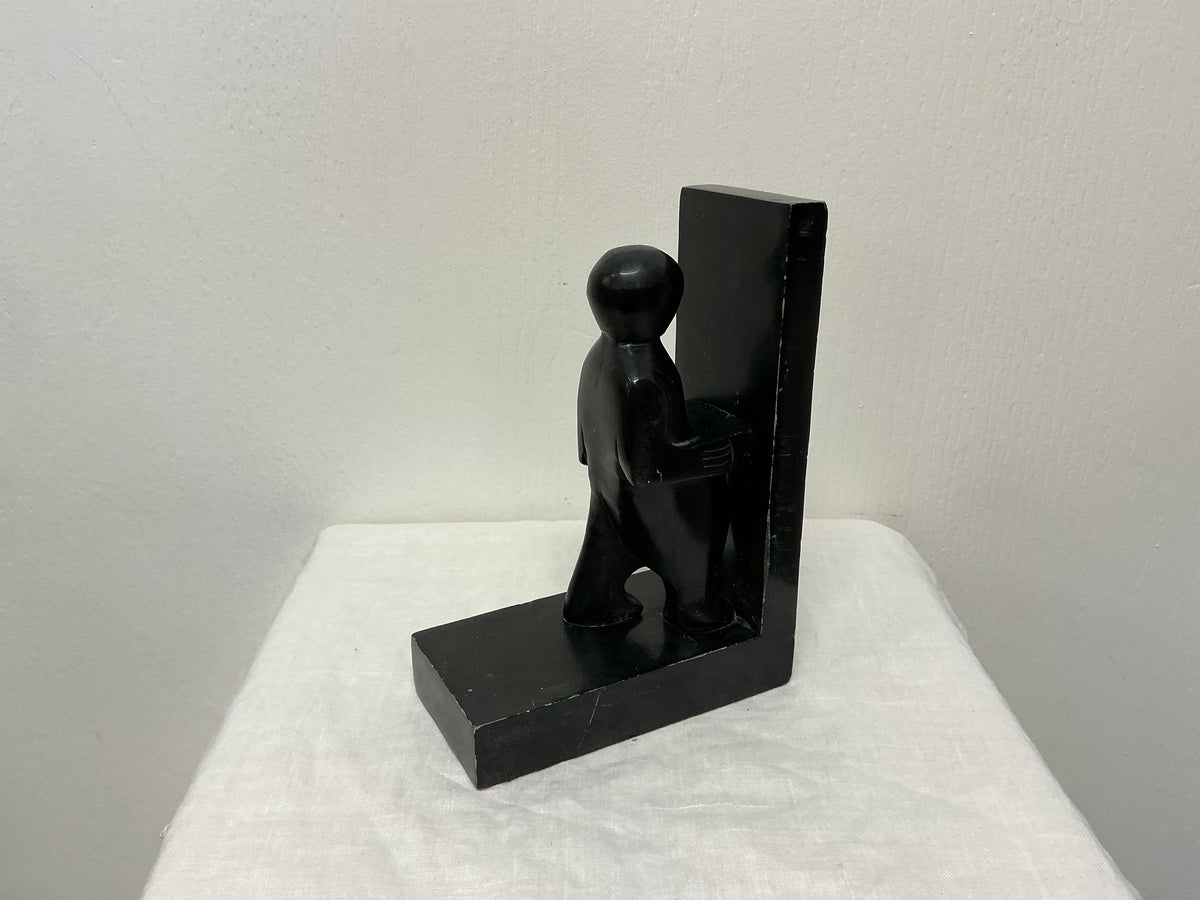 Vintage Hand-carved Bookend