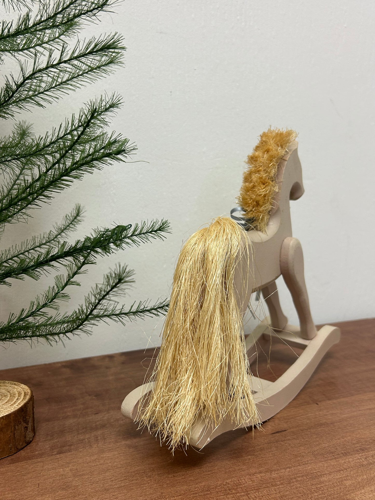 Vintage Wooden Swinging Horse