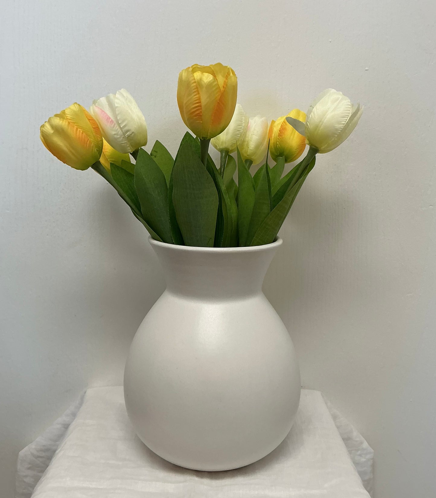 West Elm Off-White Pottery Pear-Style Vase