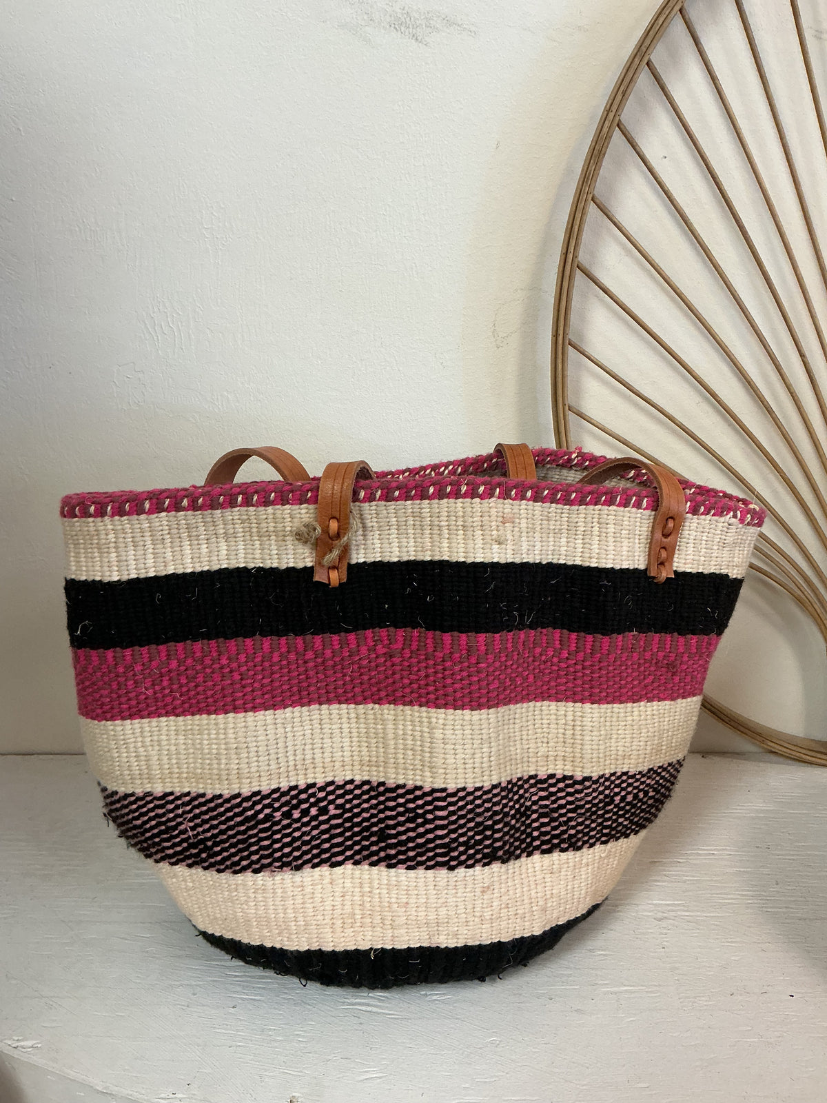 Hand-woven Wool Basket