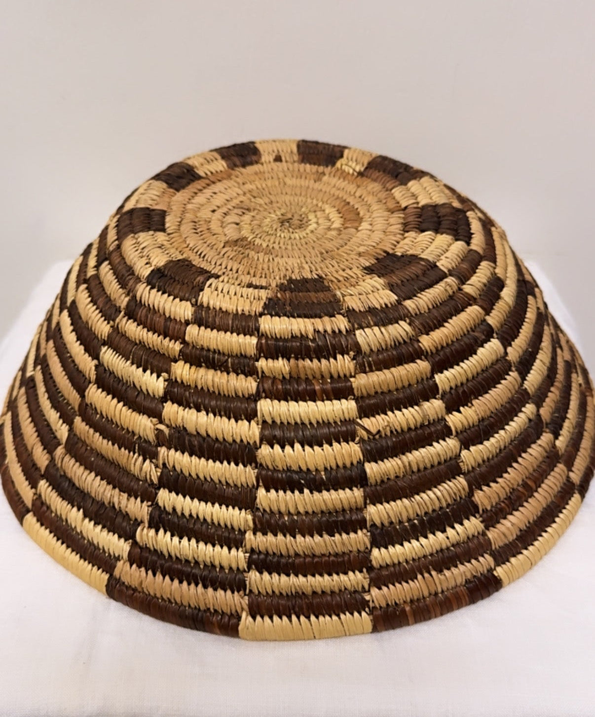Native American Handwoven Coil Basket