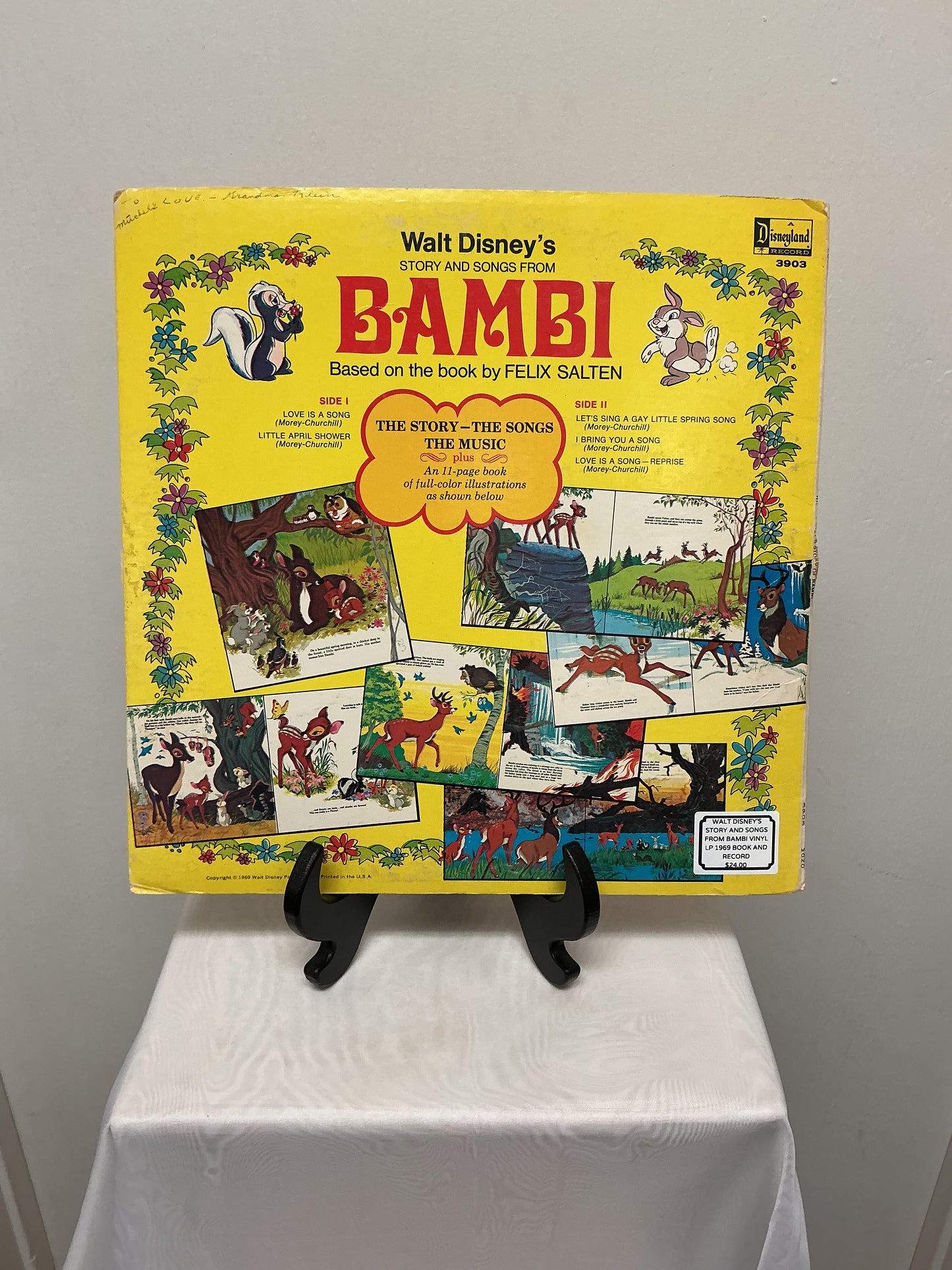 Bambi - Walt Disney Storybook Vinyl Record