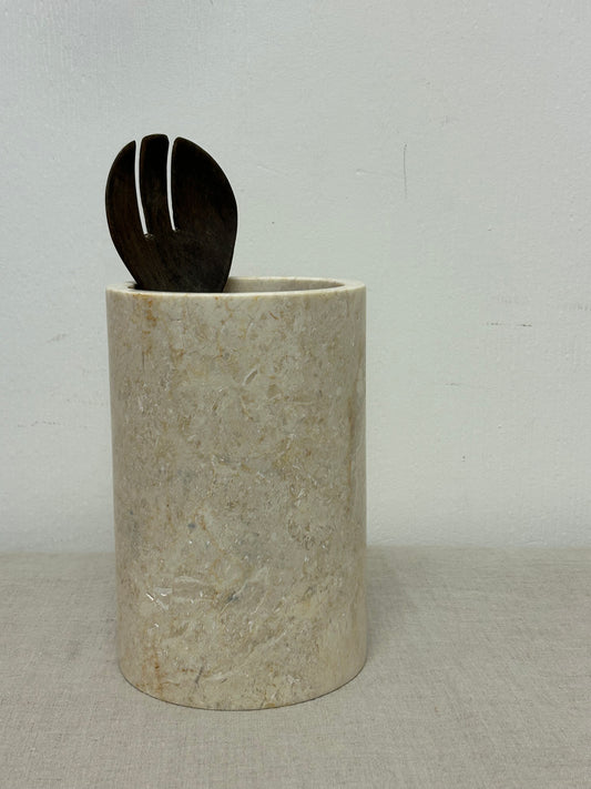 Solid Marble Utensil Holder