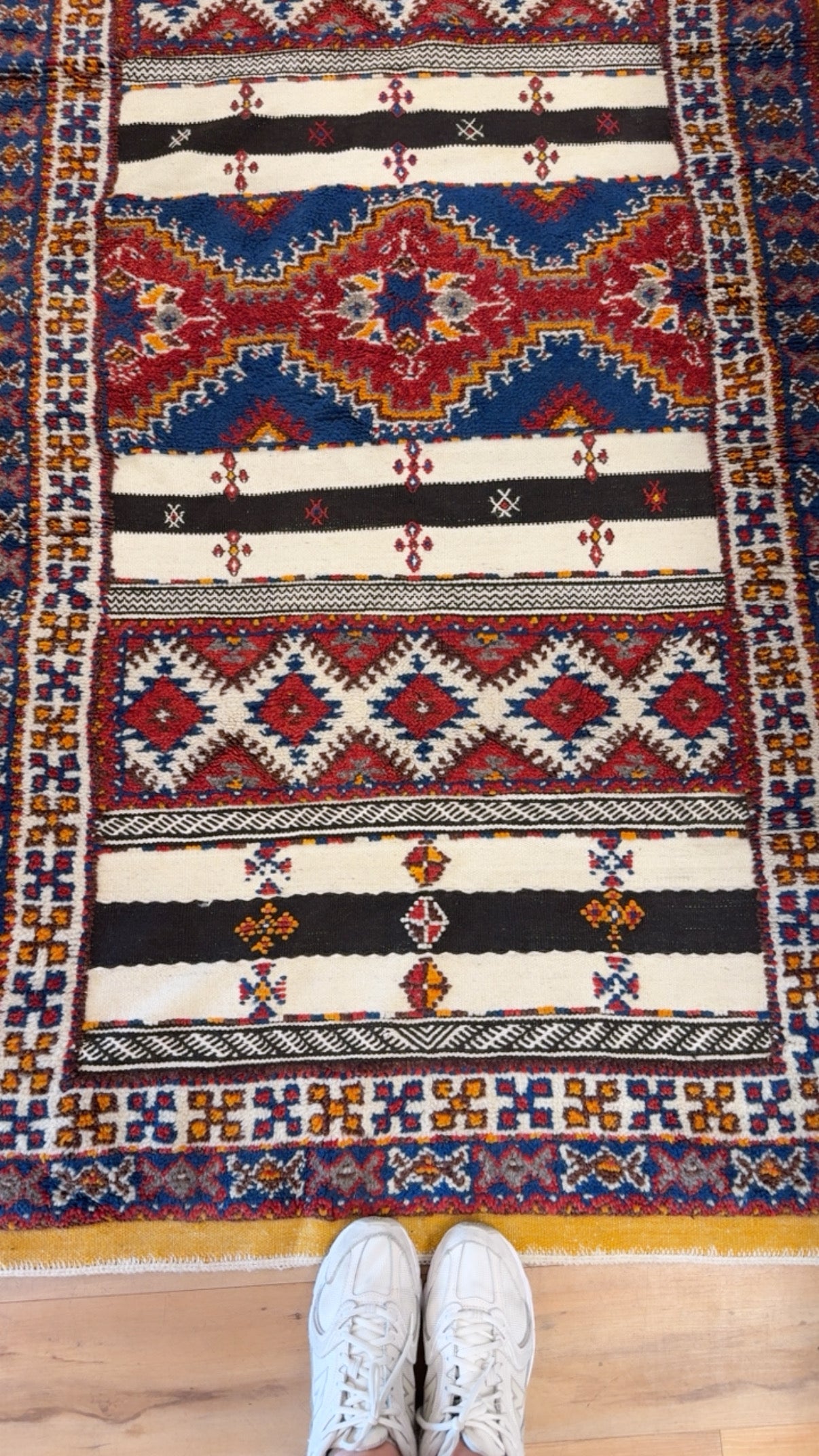 MOROCCAN KILIM WOOL FLAT WEAVE RUG