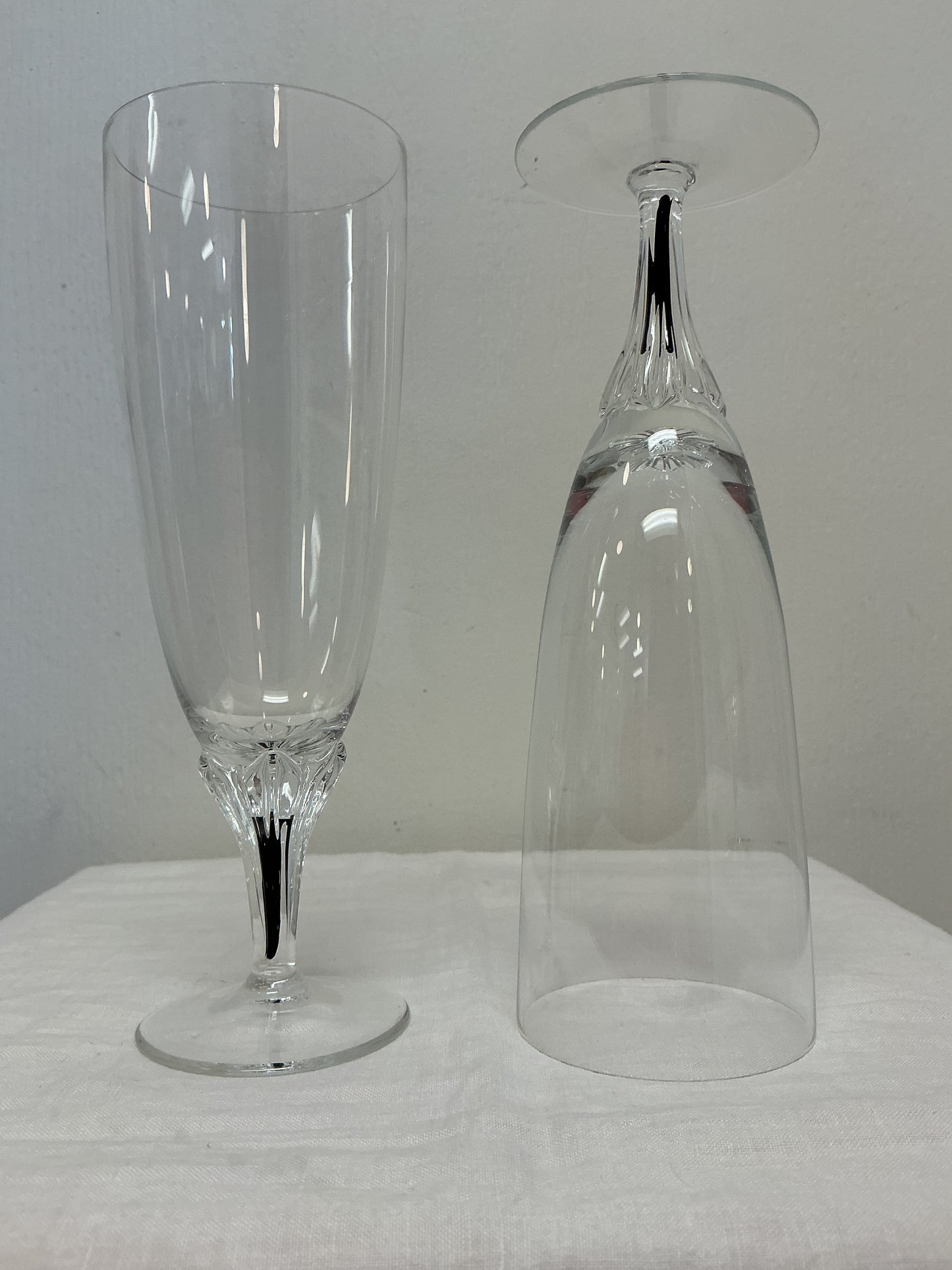 Belfor “Exquisite” Czechoslovakian Crystal Flutes