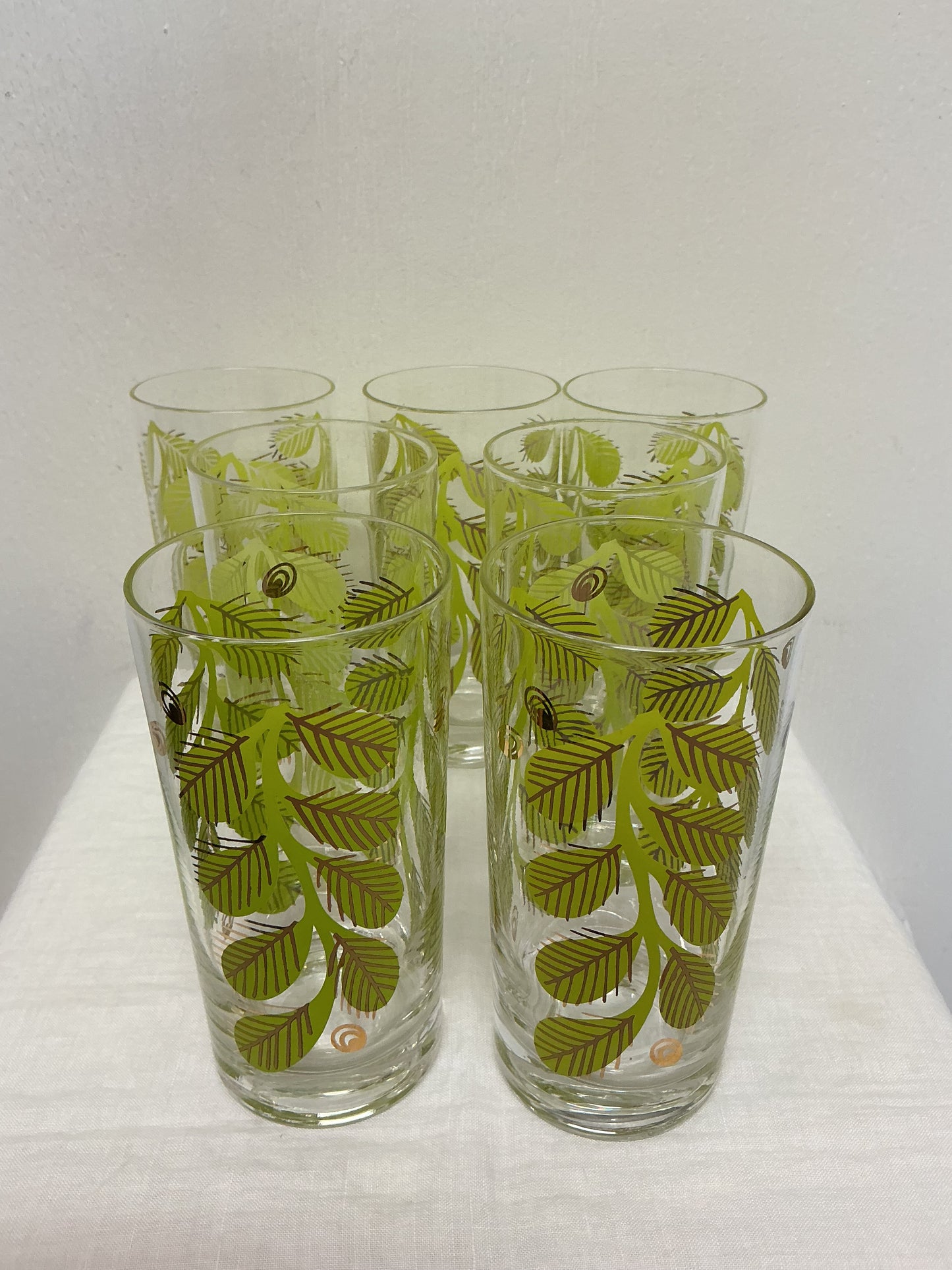 MCM Corning Ware “Green Mint” Mojito Glasses