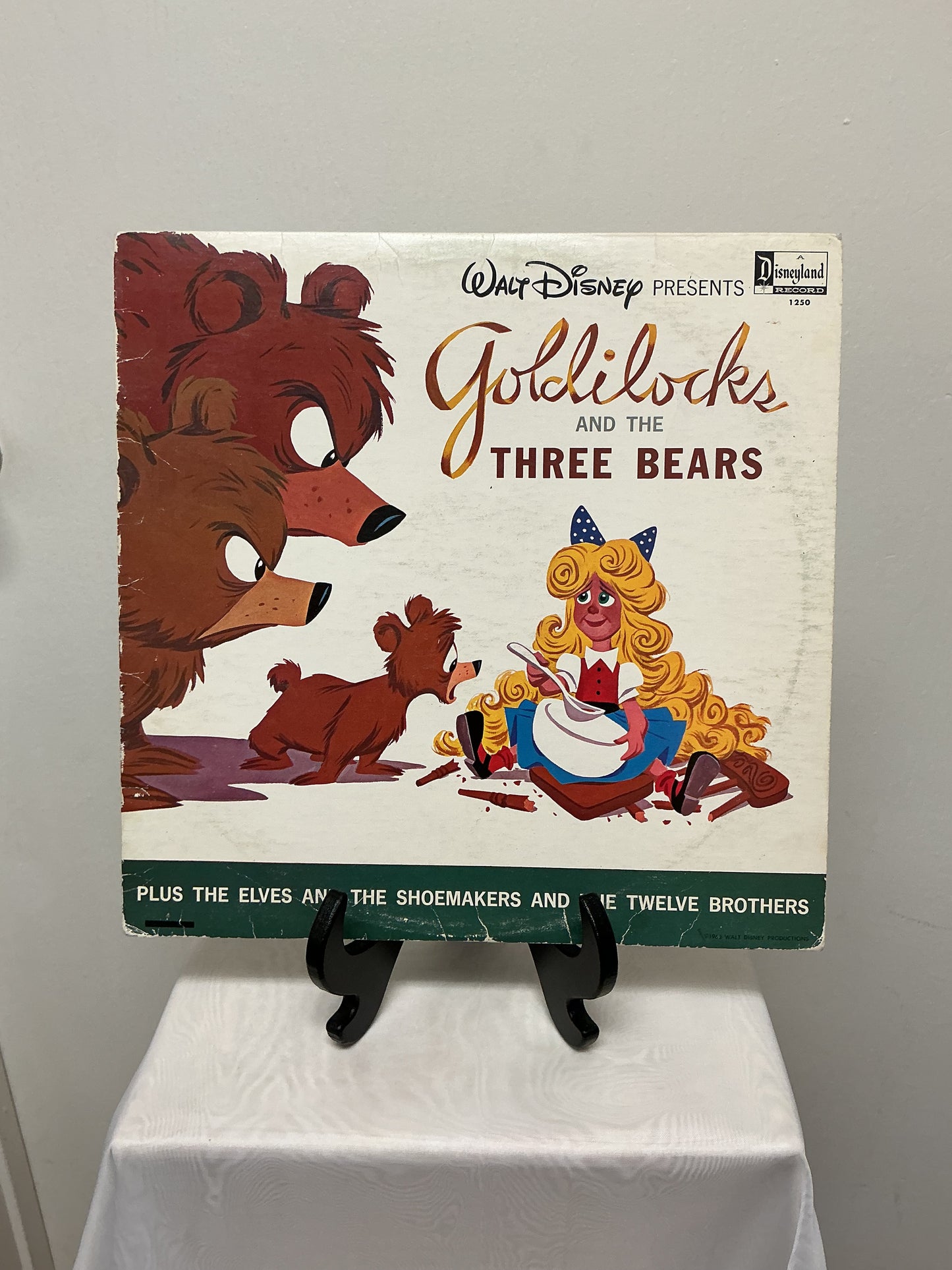 Goldilocks and The Three Bears- Walt Disney Vinyl Record