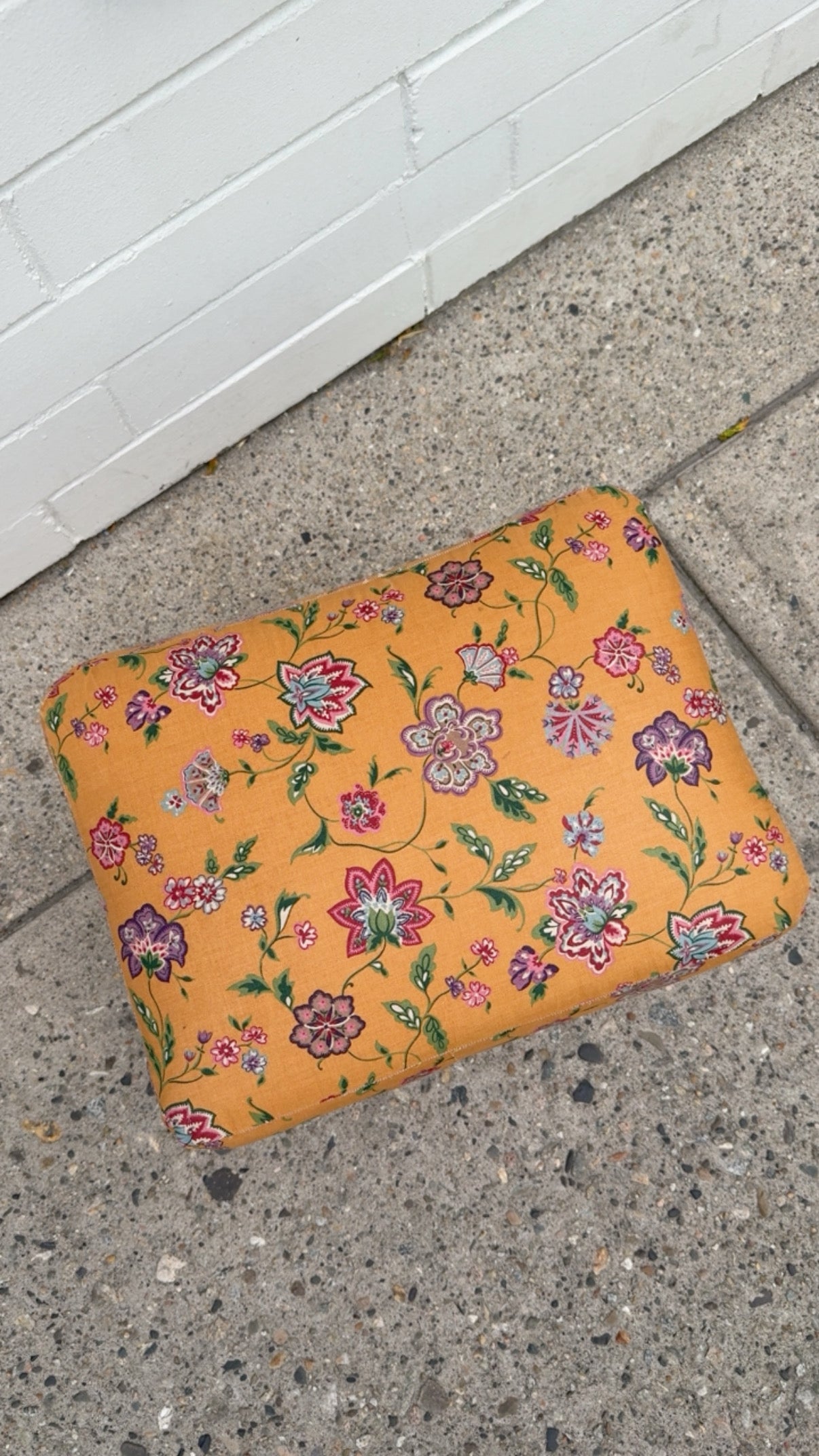 Vintage Upholstered Footstool