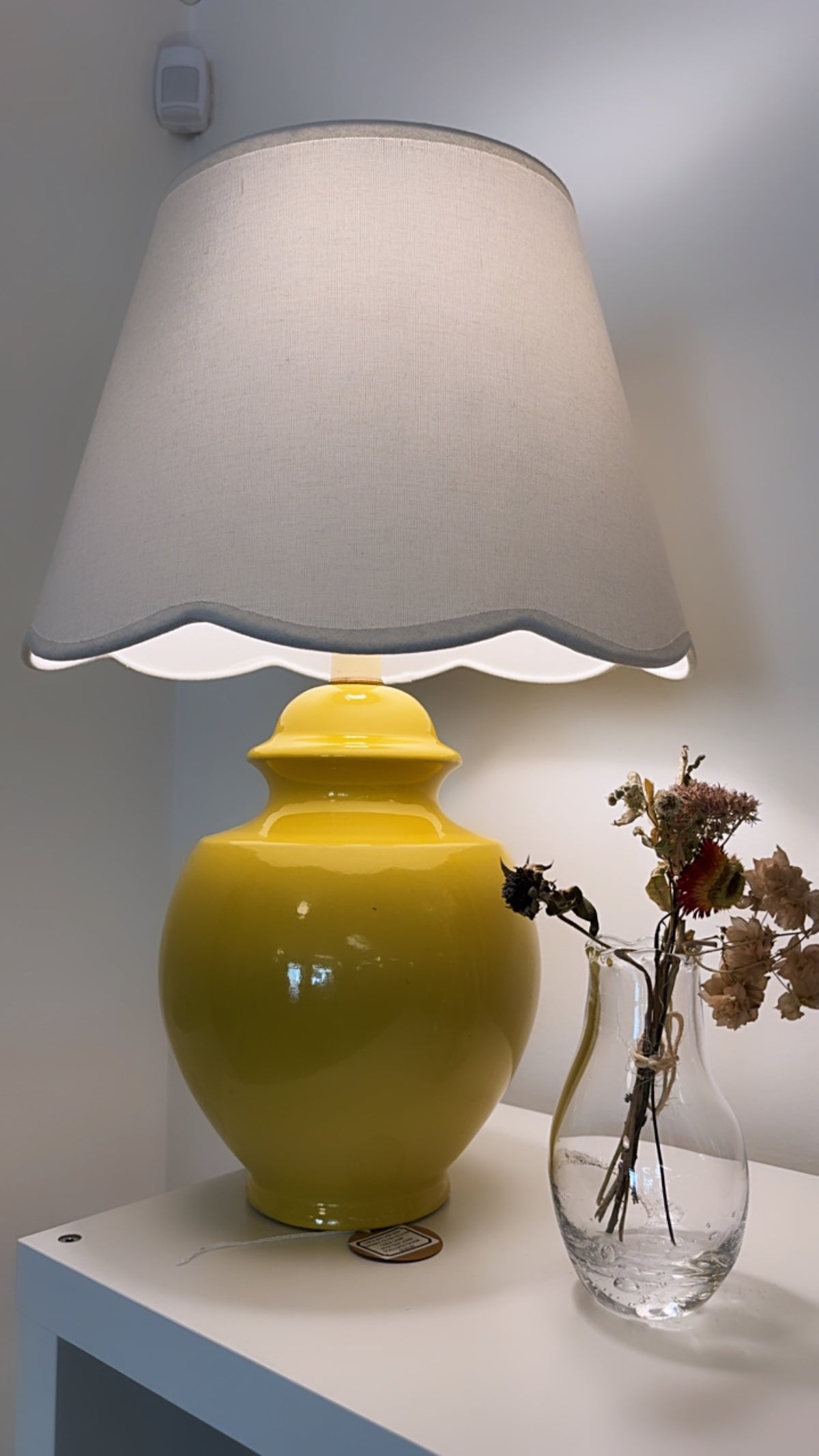 60s Ceramic Yellow Table Lamp