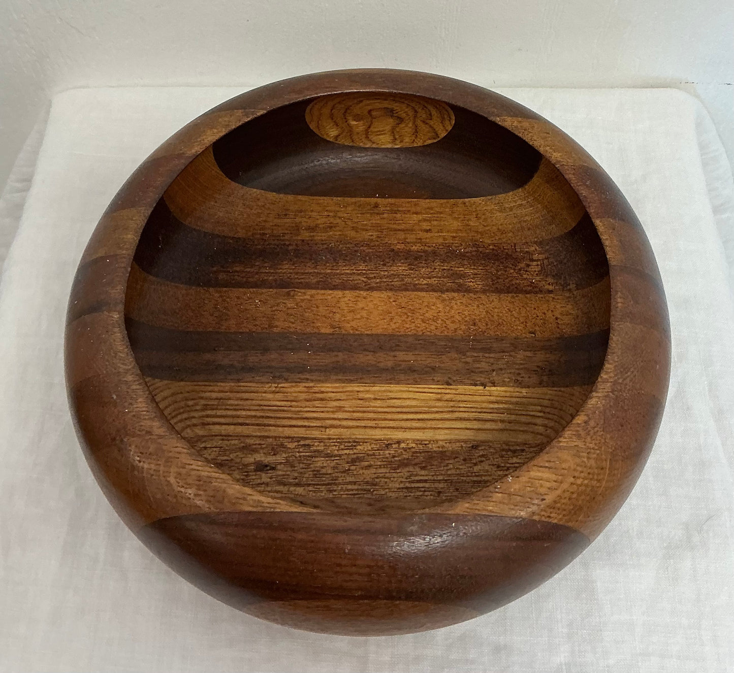 Handcrafted Teak Inlay Bowl