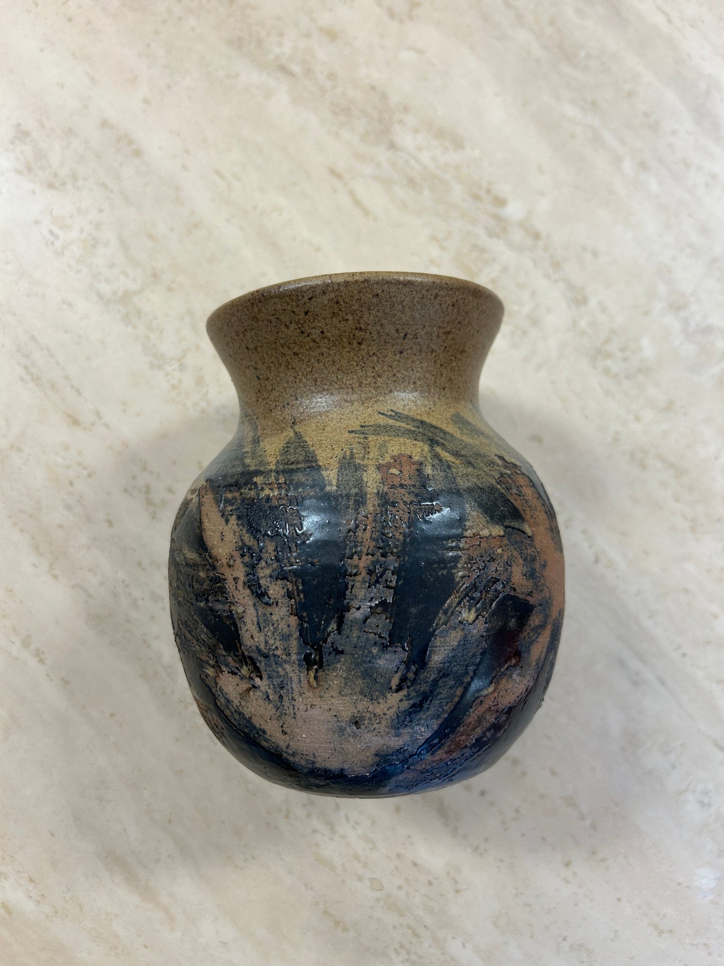 Vintage MCM Signed Pottery Vase