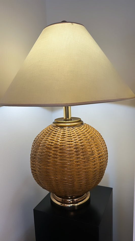 SPHERE RATTAN LAMP