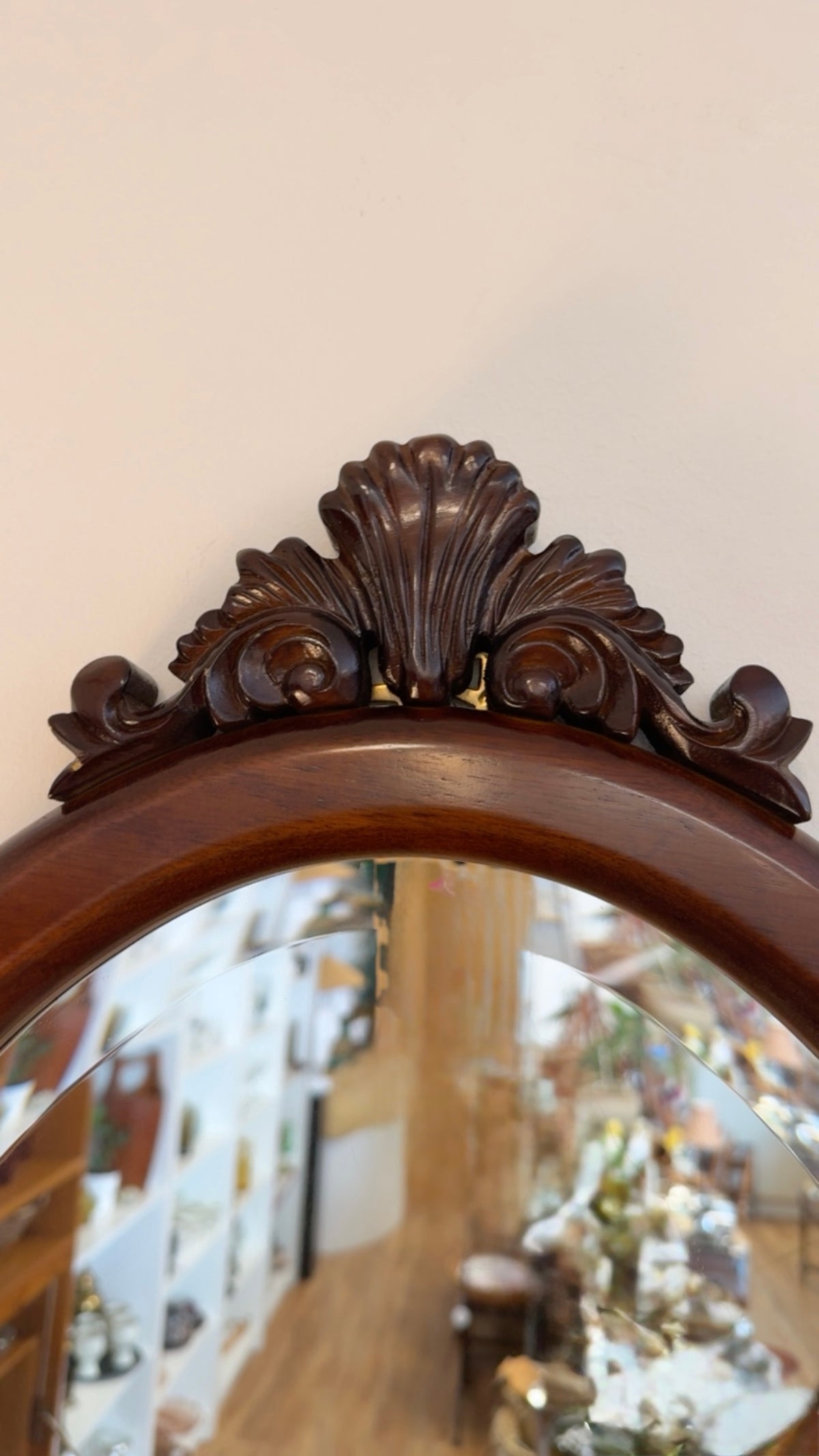 BOMBAY COMPANY OVAL BEVELED MIRROR