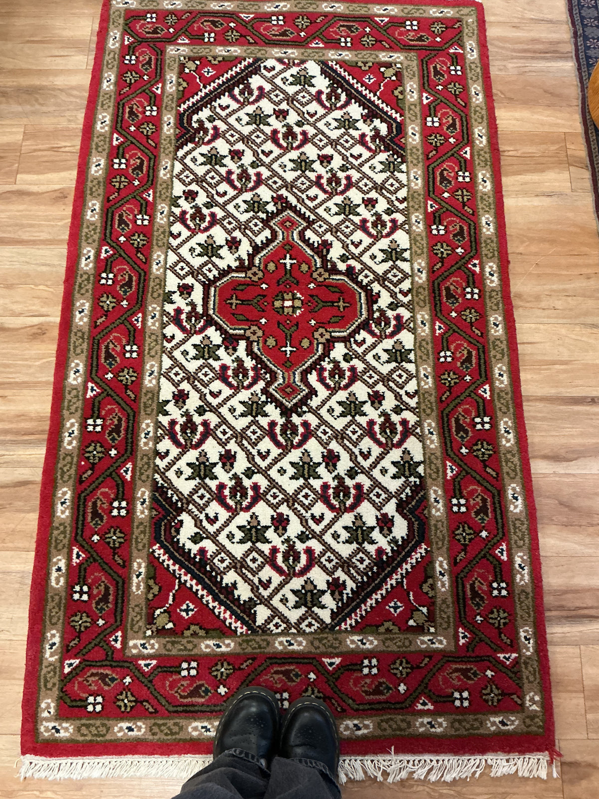 Royal Kazak Tribal Geometric & Floral Motif Handwoven Rug