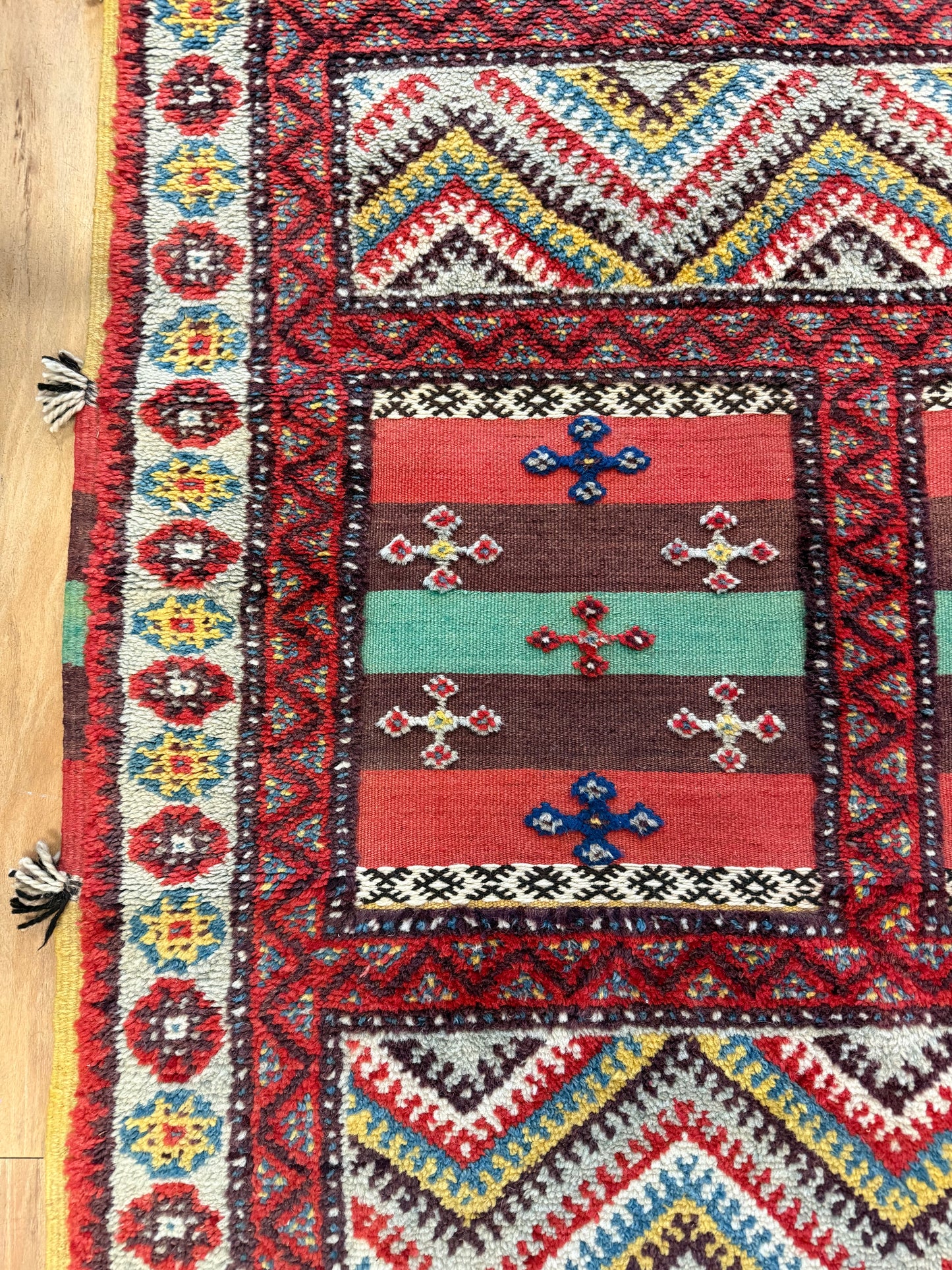 Vintage Caucasian Tribal Rug
