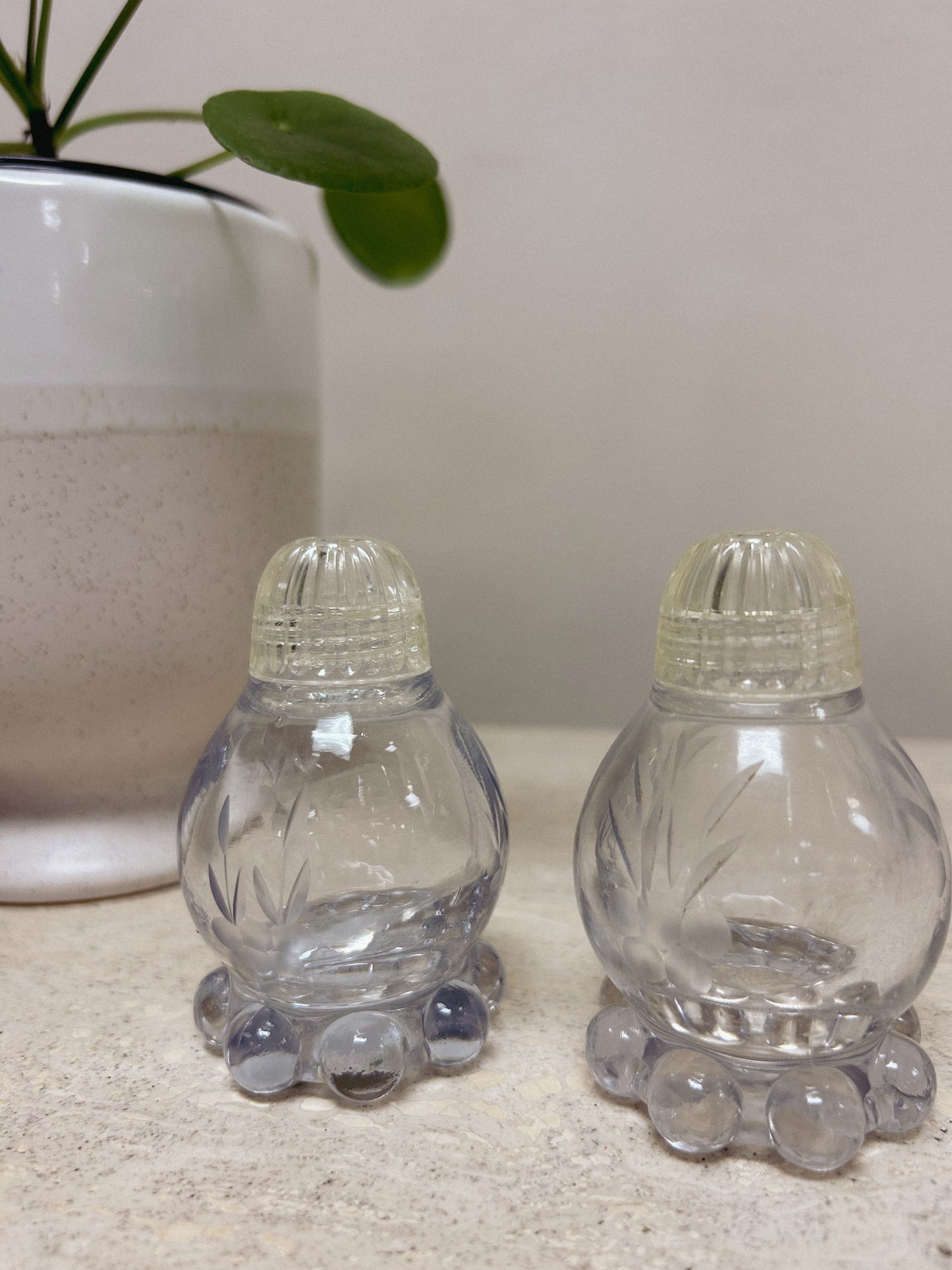 Vintage Imperial Candlewick Salt & Pepper Shakers