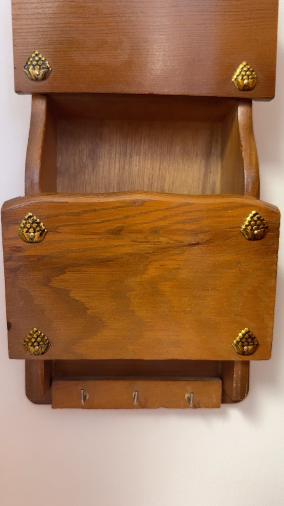 Vintage Wood Letter Holder