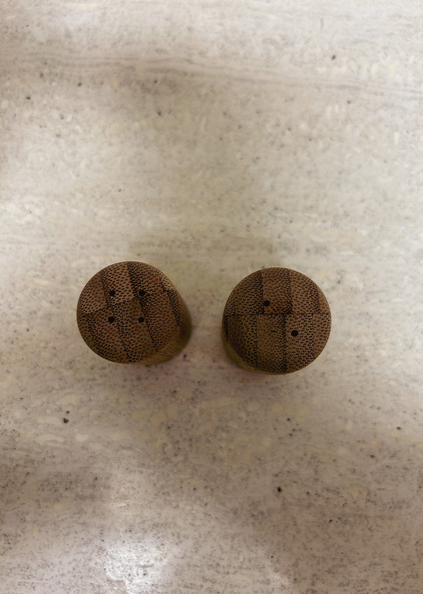 Small Wooden Salt & Pepper Shakers