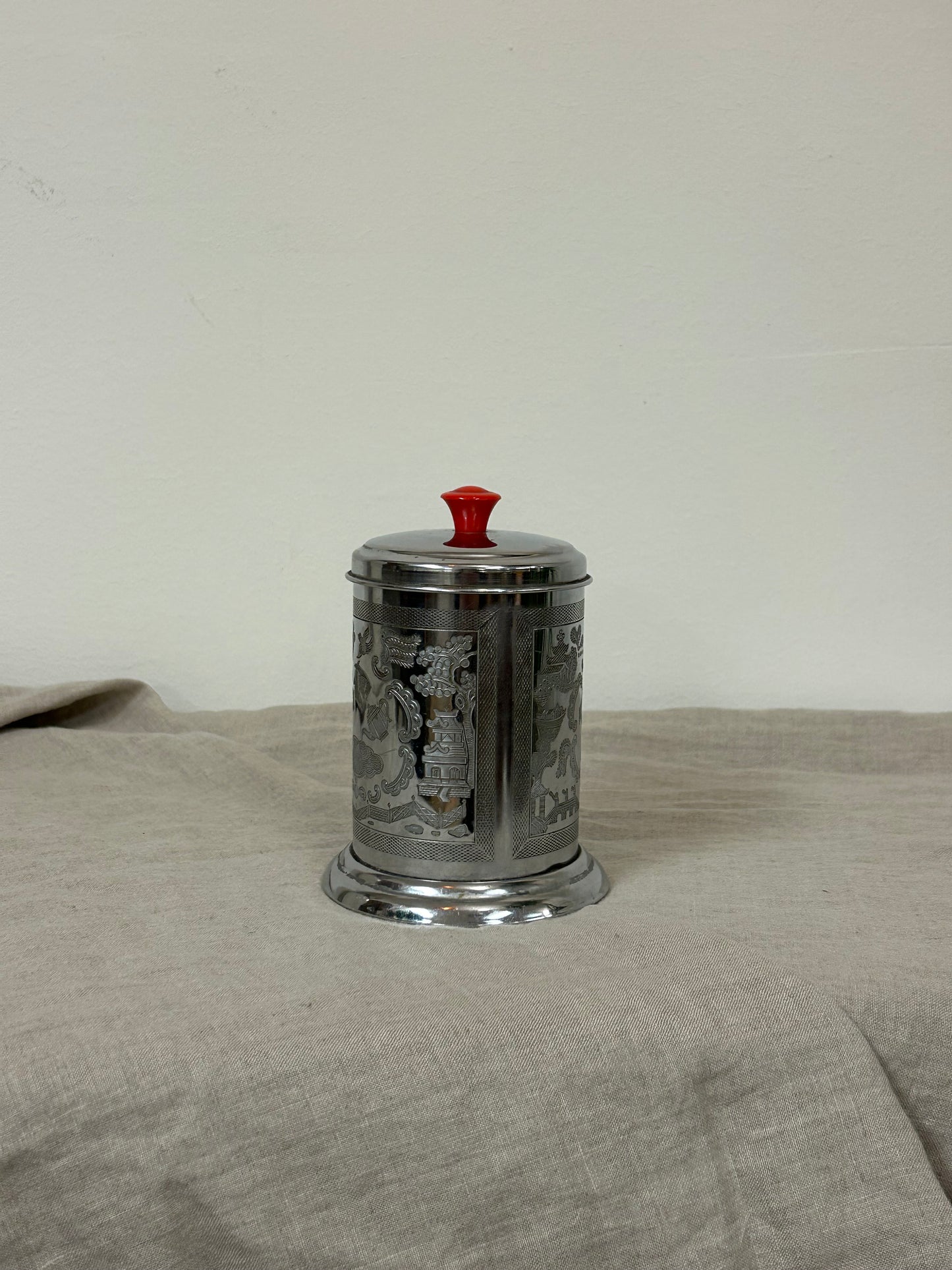 Vintage Silver Tea Caddy