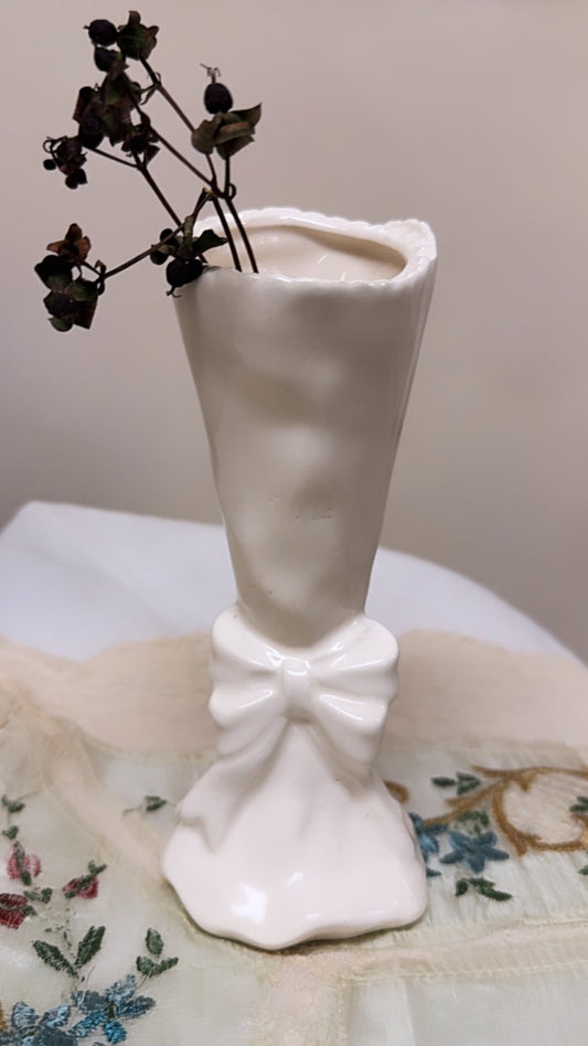 Vintage Bow Vase