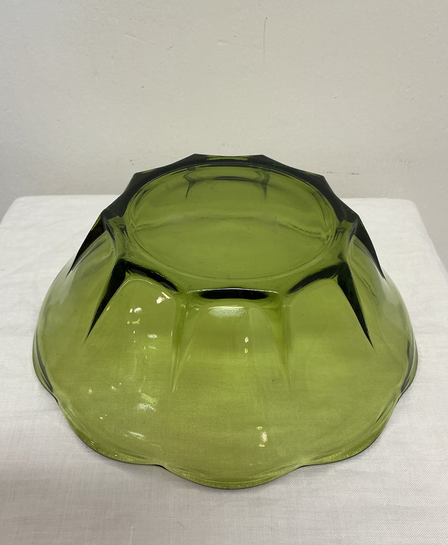 Avocado Green Glass Bowl
