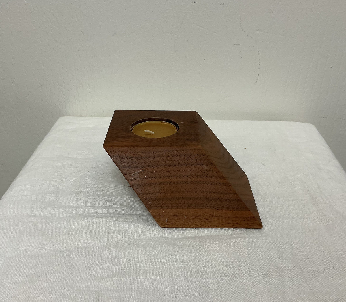 Geometric Wooden Candle Holder