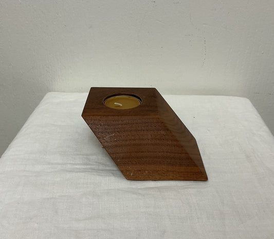 Geometric Wooden Candle Holder