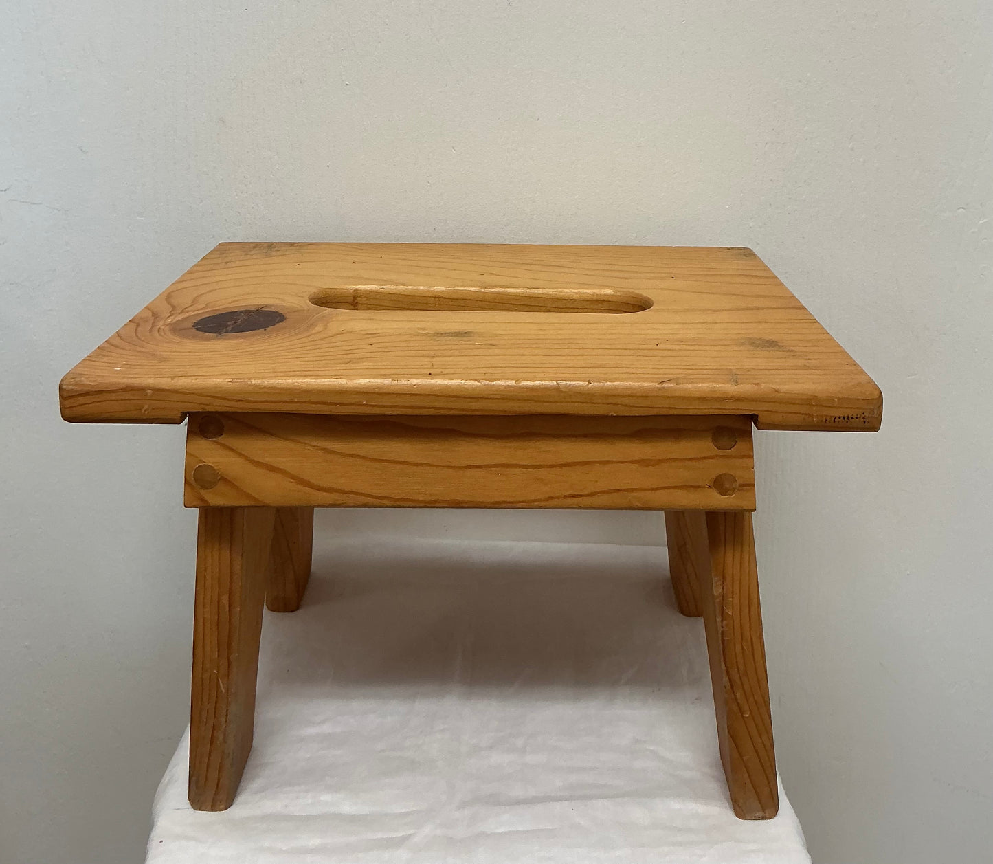 Small Vintage Wood Step Stool