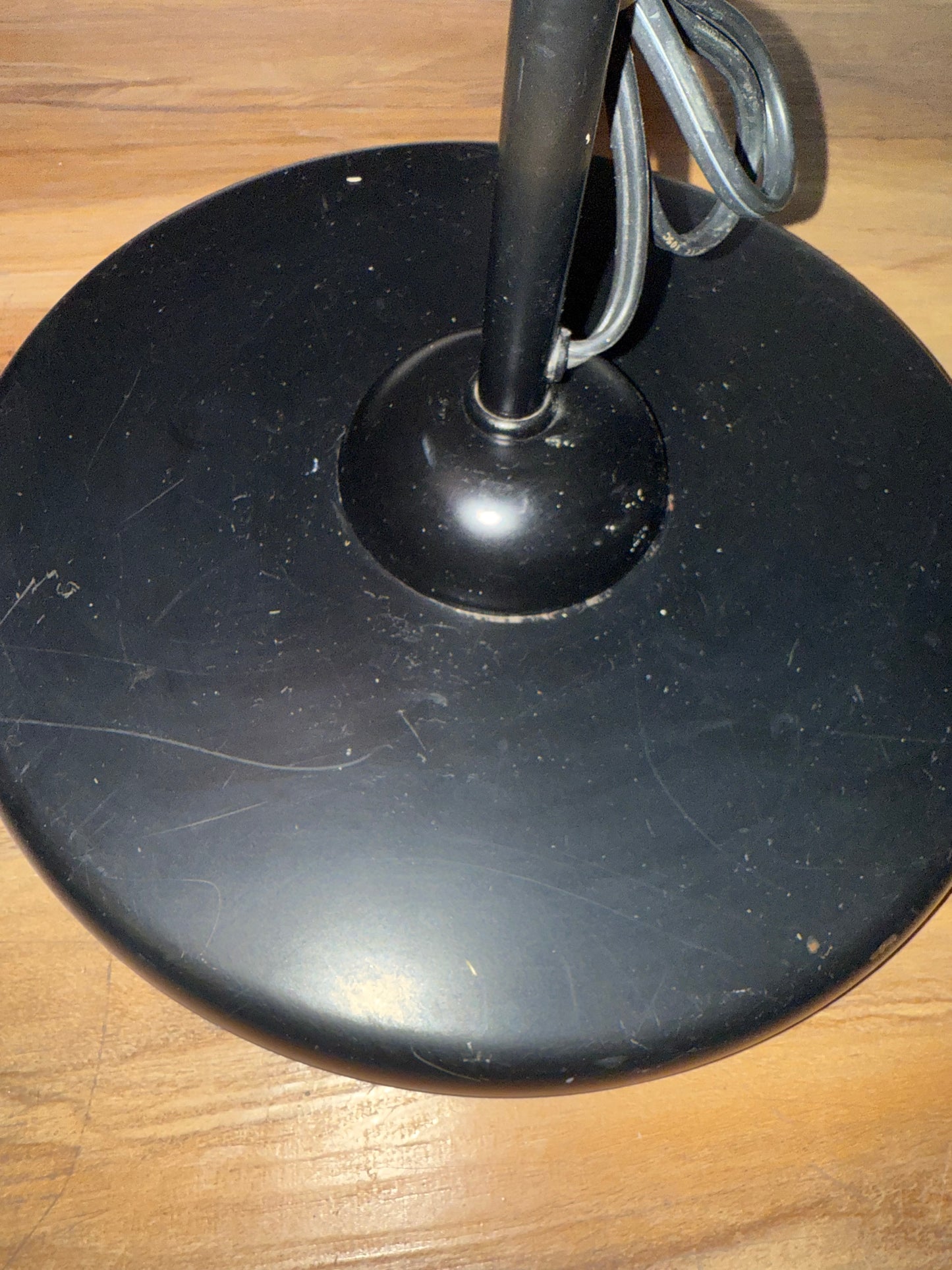 Black Vintage Low Profile Scandi Style Floor Lamp