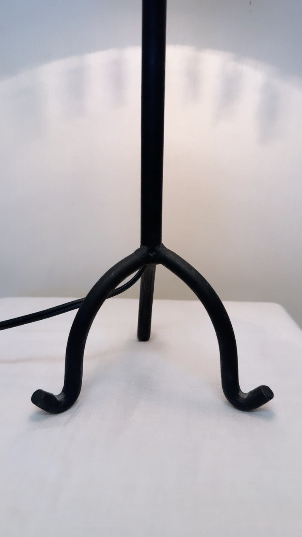 Vintage Table Lamp with Beaded Fringe Shade