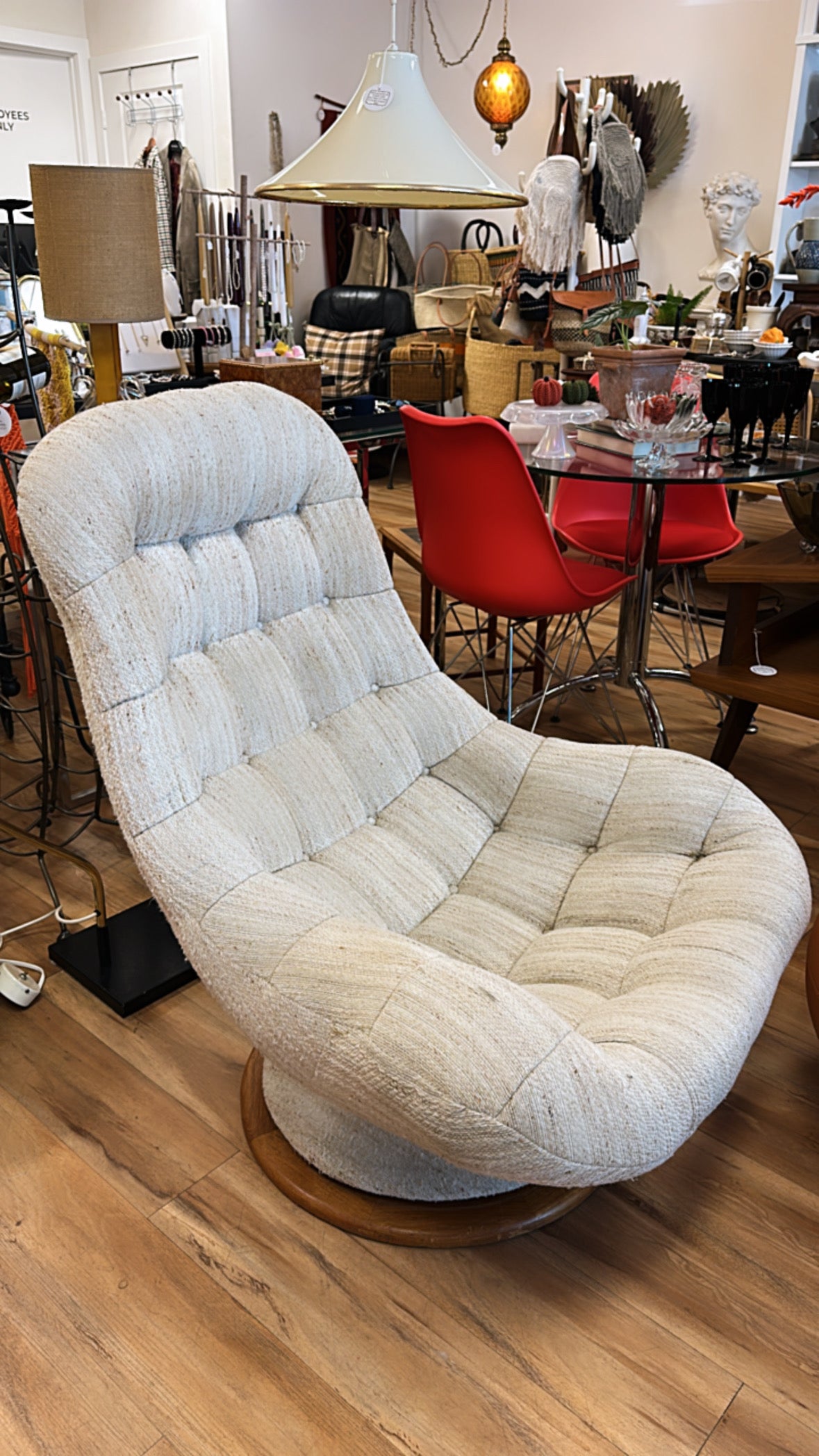 R Huber Scoop Swivel Chair