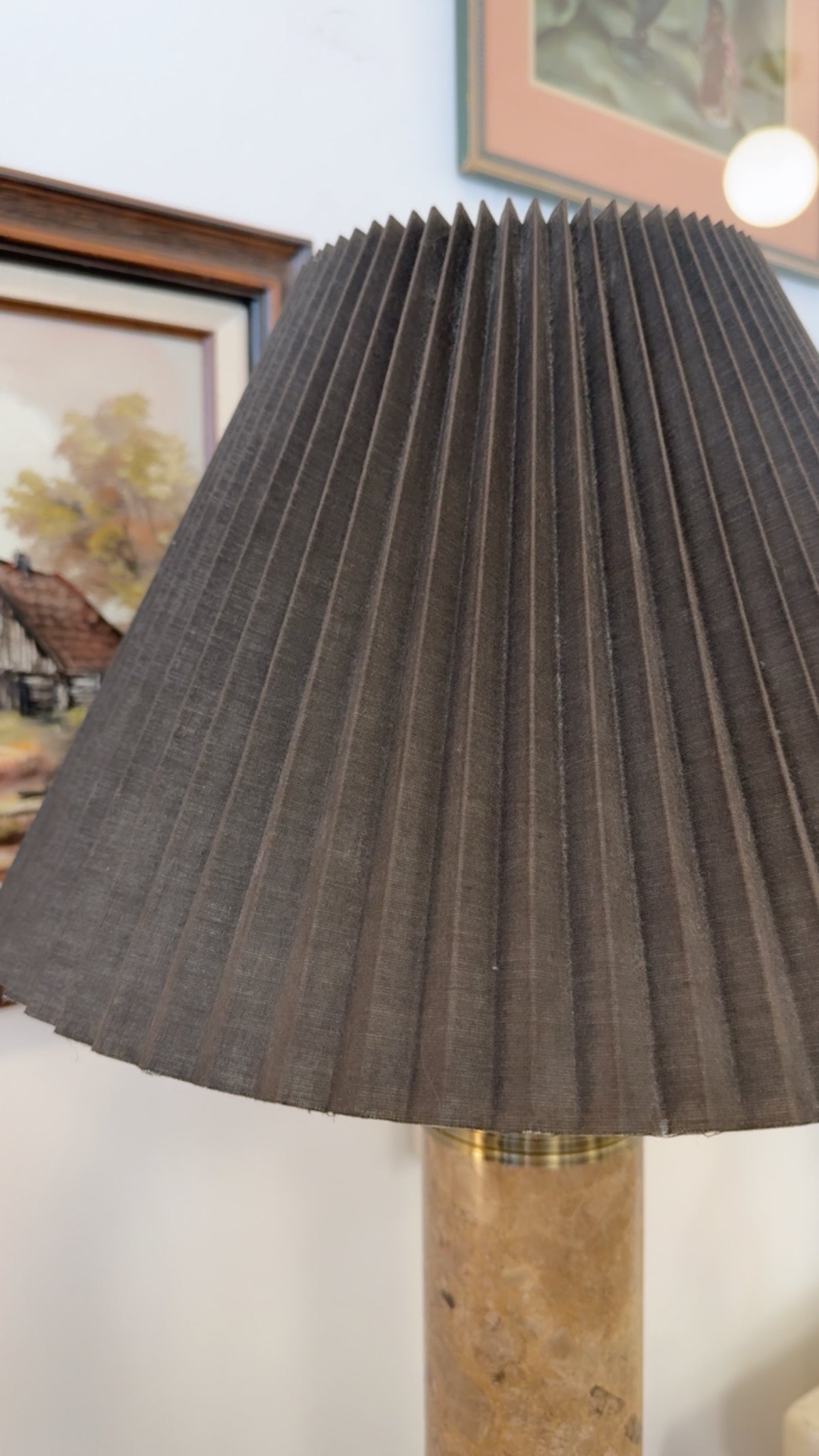 Stunning Pair of Modern Solid Marble Table Lamps