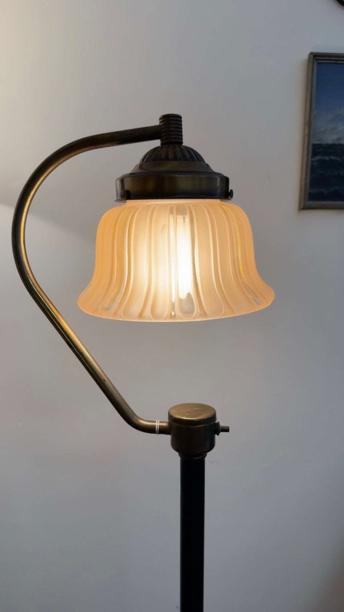 RARE CIRCA 1920s ANTIQUE ART DECO FLOOR LAMP