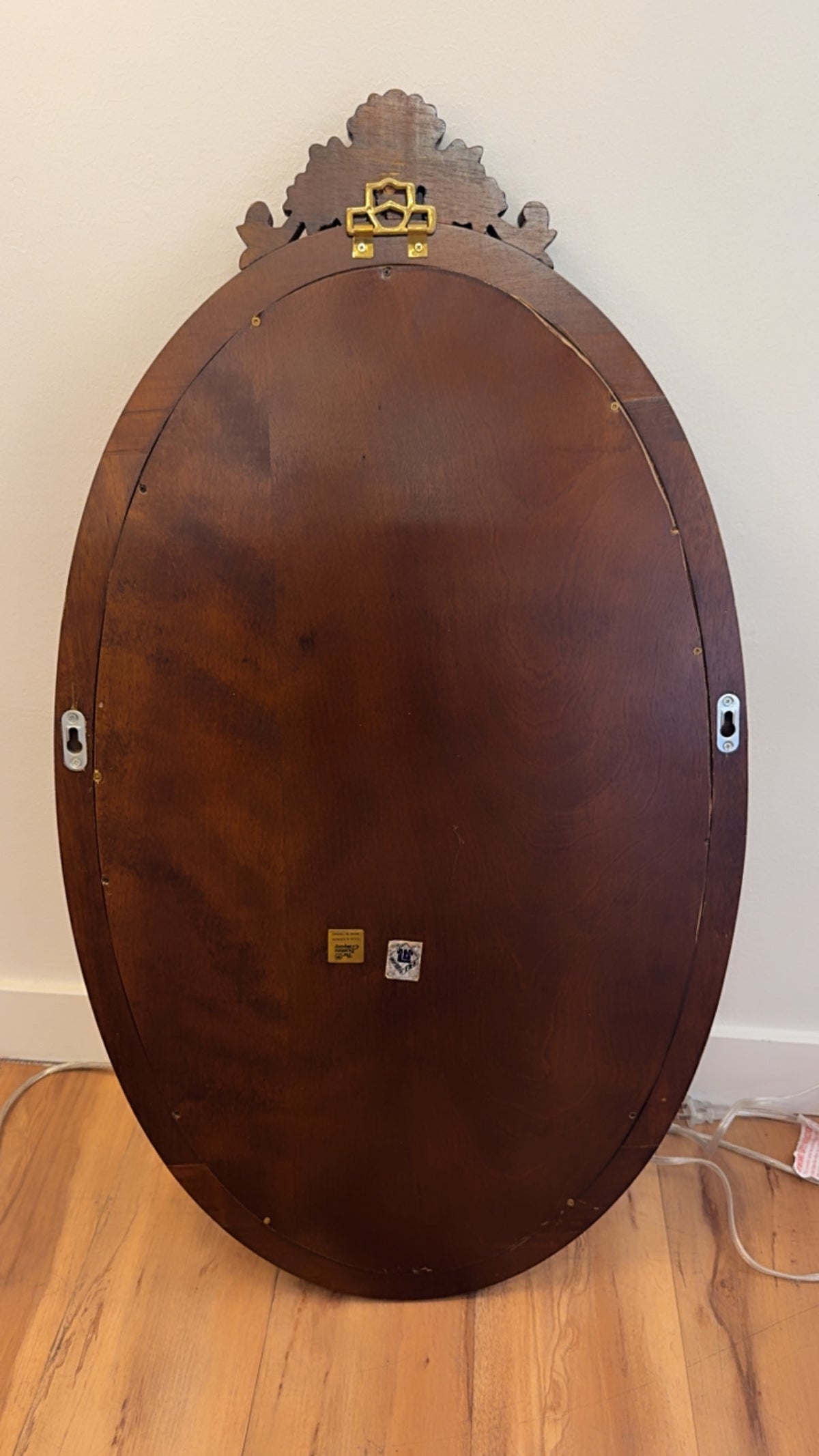 BOMBAY COMPANY OVAL BEVELED MIRROR